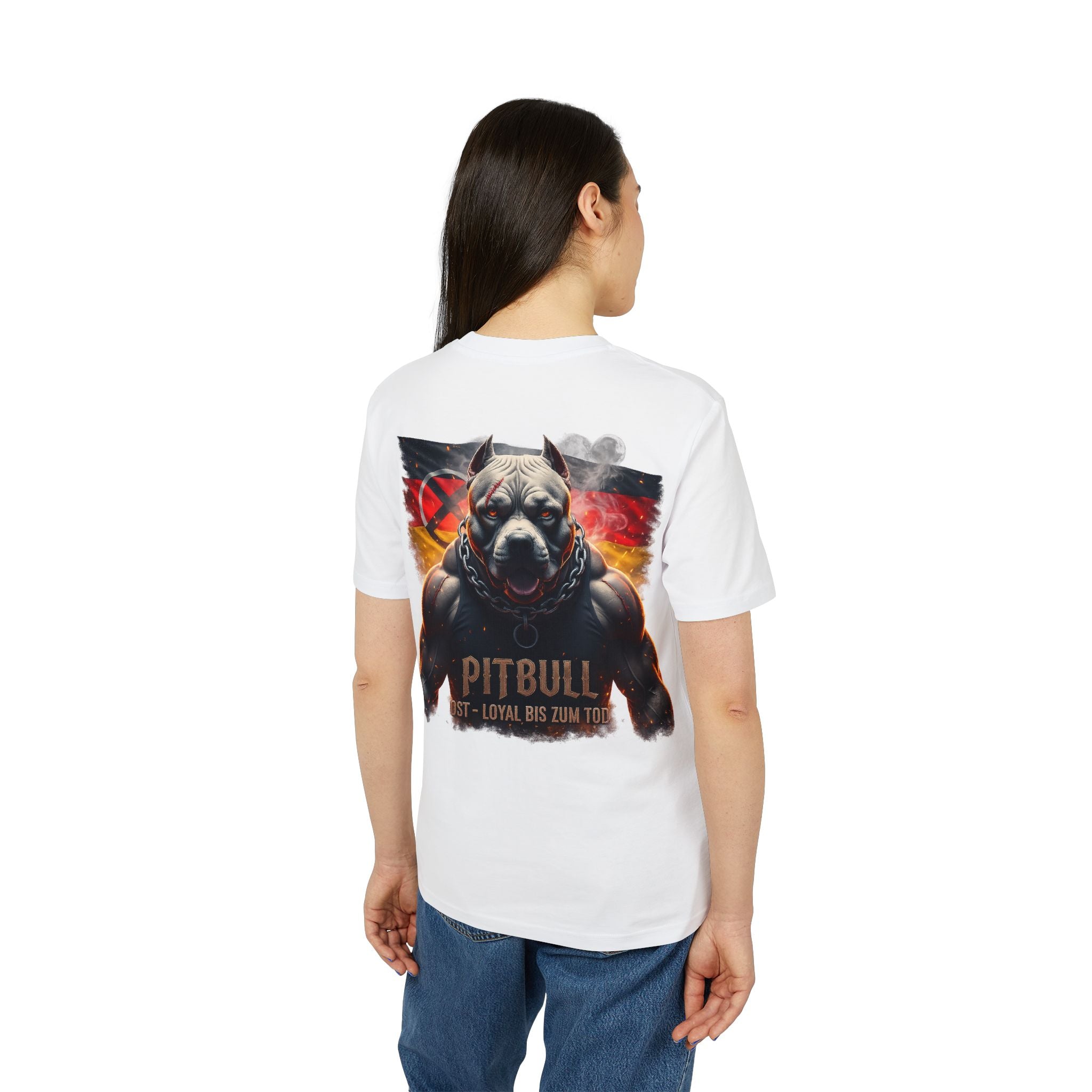 NATIONALSTOLZ OST&WEST EDITION – "Pitbull Ost • Loyal • Bis zum Tod" Graphic Unisex T-Shirt