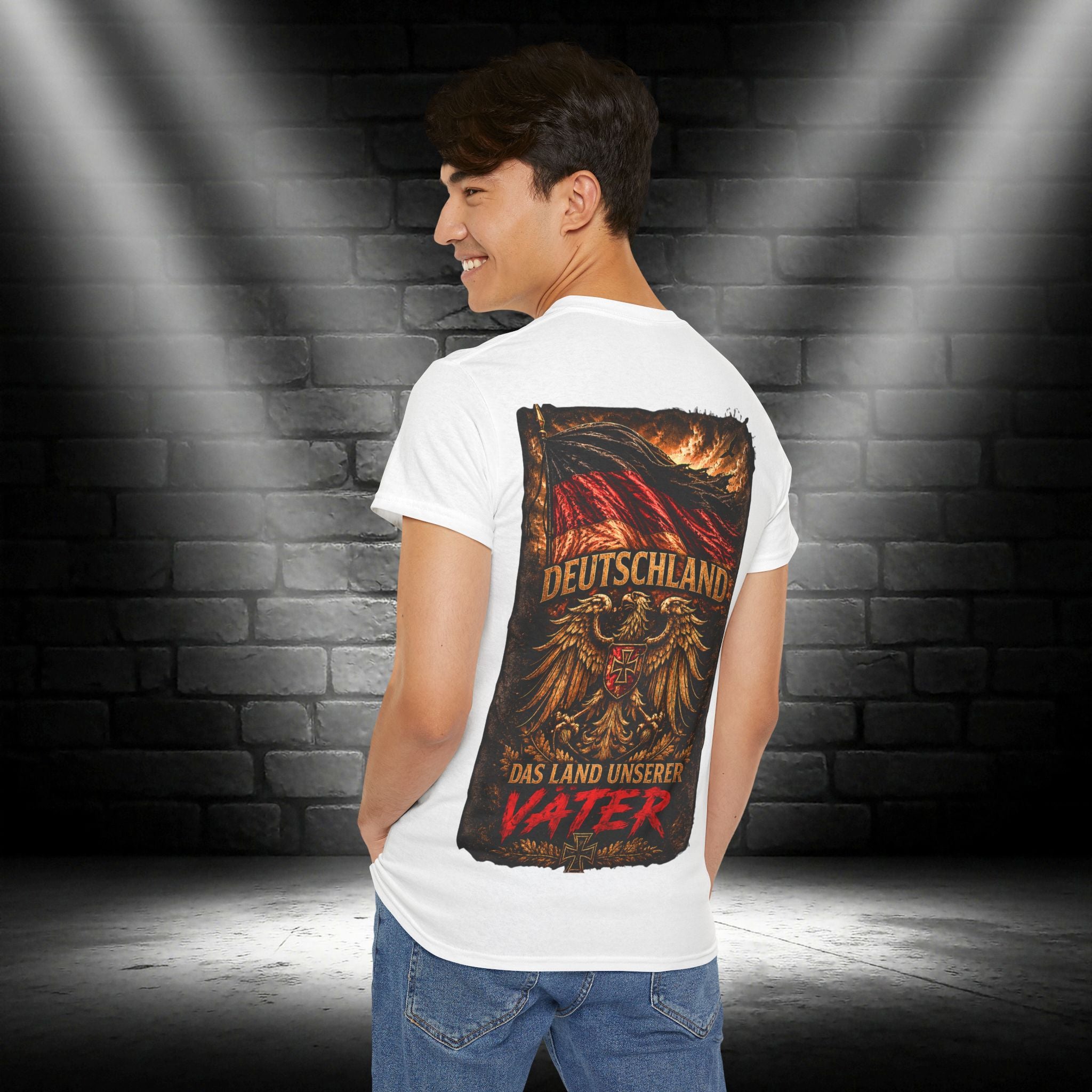 NATIONALSTOLZ T‑Shirt —  Deutschland -  "Das Land Unserer Vater,,
