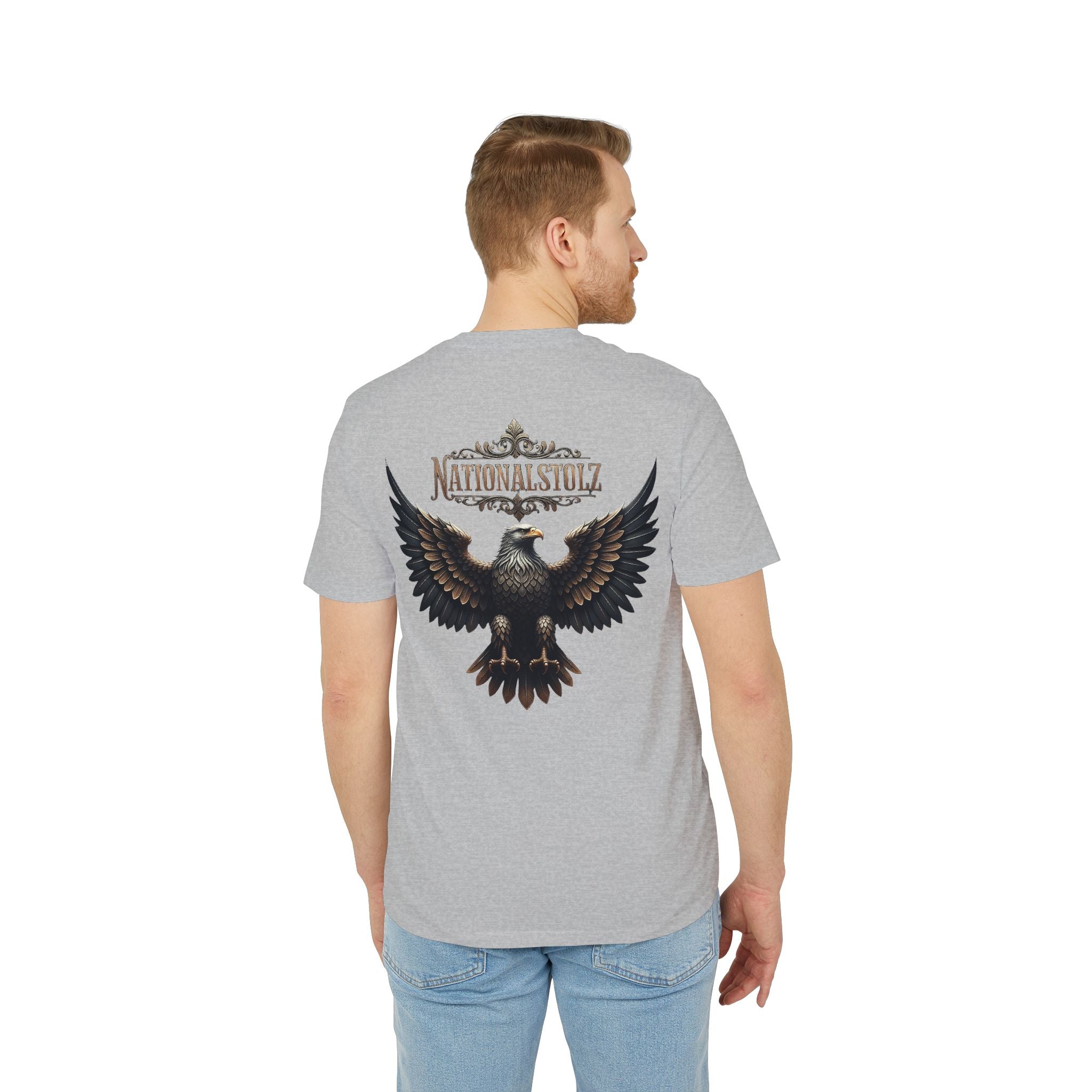 NATIONALSTOLZ ,,Ost - West Edition" — "United Germany"  Eagle Graphic ,Unisex T Shirt