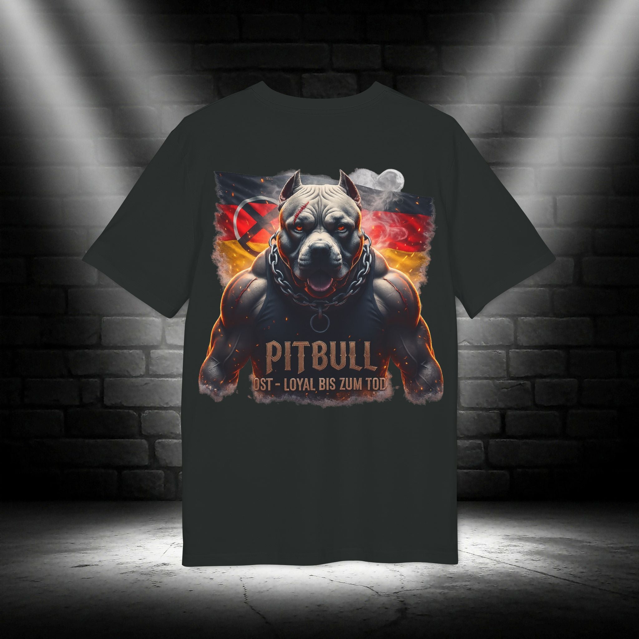 NATIONALSTOLZ OST&WEST EDITION – "Pitbull Ost • Loyal • Bis zum Tod" Graphic Unisex T-Shirt