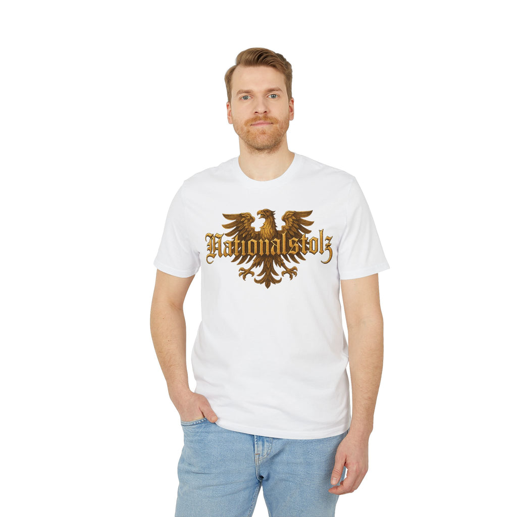 NATIONALSTOLZ Streetwear - Goldener Adler & Schriftzug