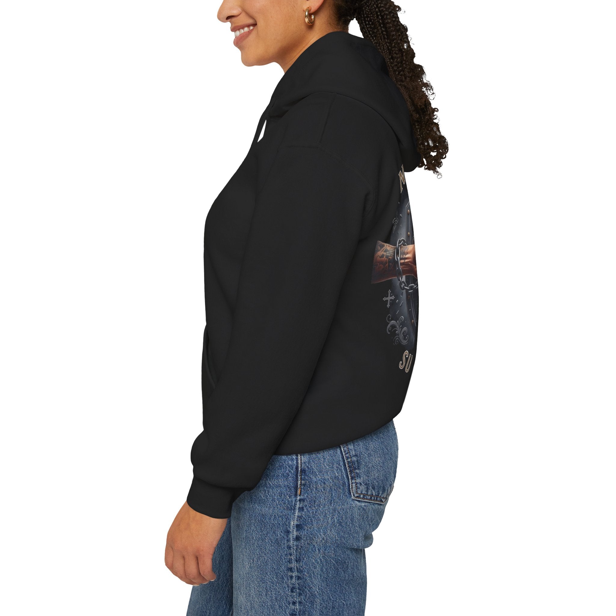 NATIONALSTOLZ ,,Supporter Kollektion"Unisex Hoodie — Nationalstolz Supporter Shield Fist