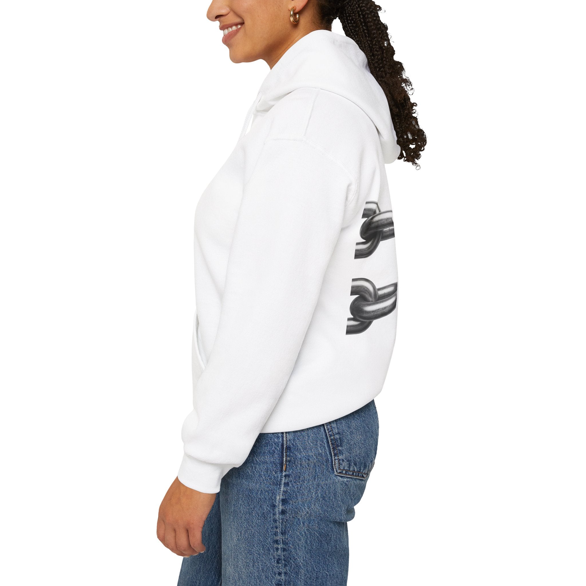 NATIONALSTOLZ Hoodie —Broken Chains "NATIONALSTOLZ" Back Print