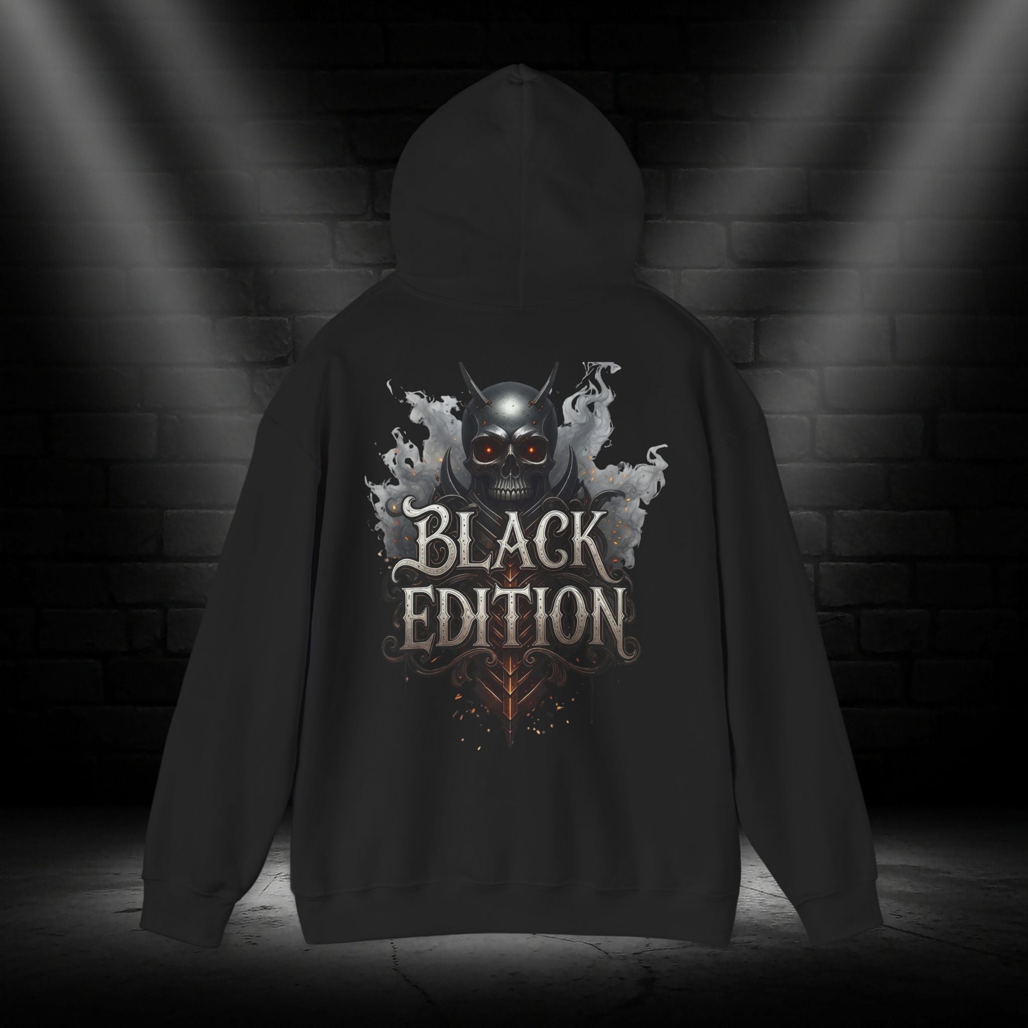 NATIONALSTOLZ ,,Black Edition" Hoodie — Monster Skull