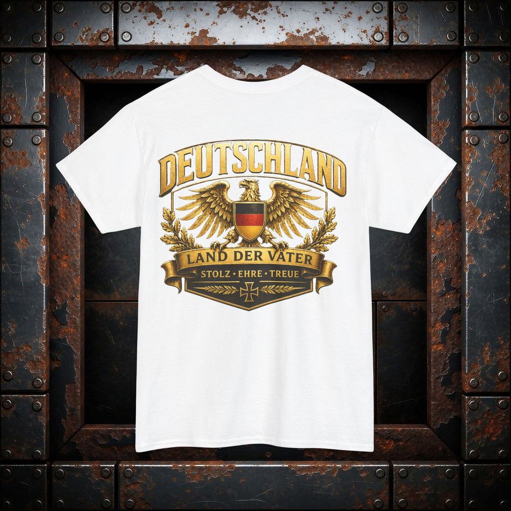 NATIONALSTOLZ T‑Shirt — " Land der Väter " Adler Deutschland