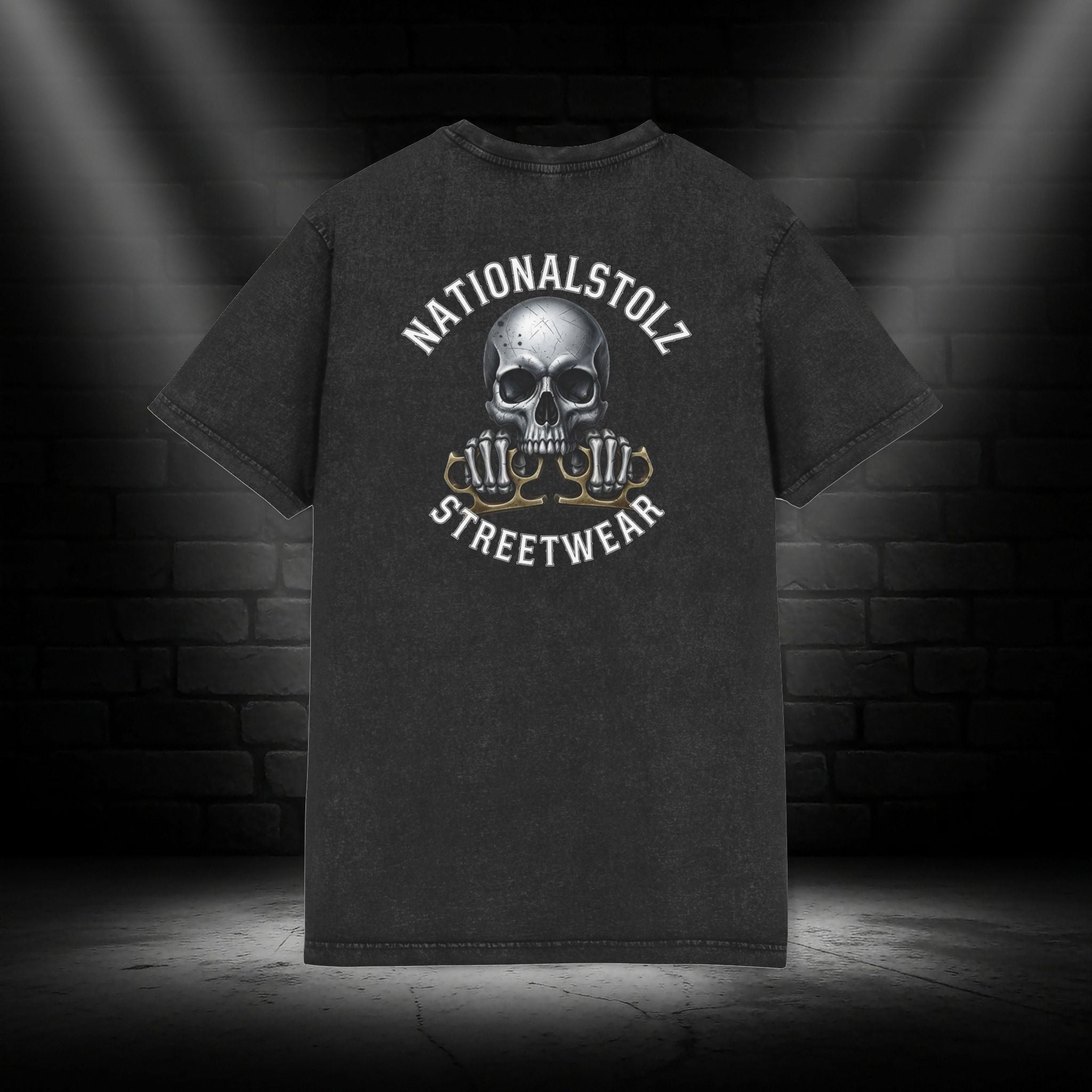 Nationalstolz Streetwear - Skull Schlagring Motiv
