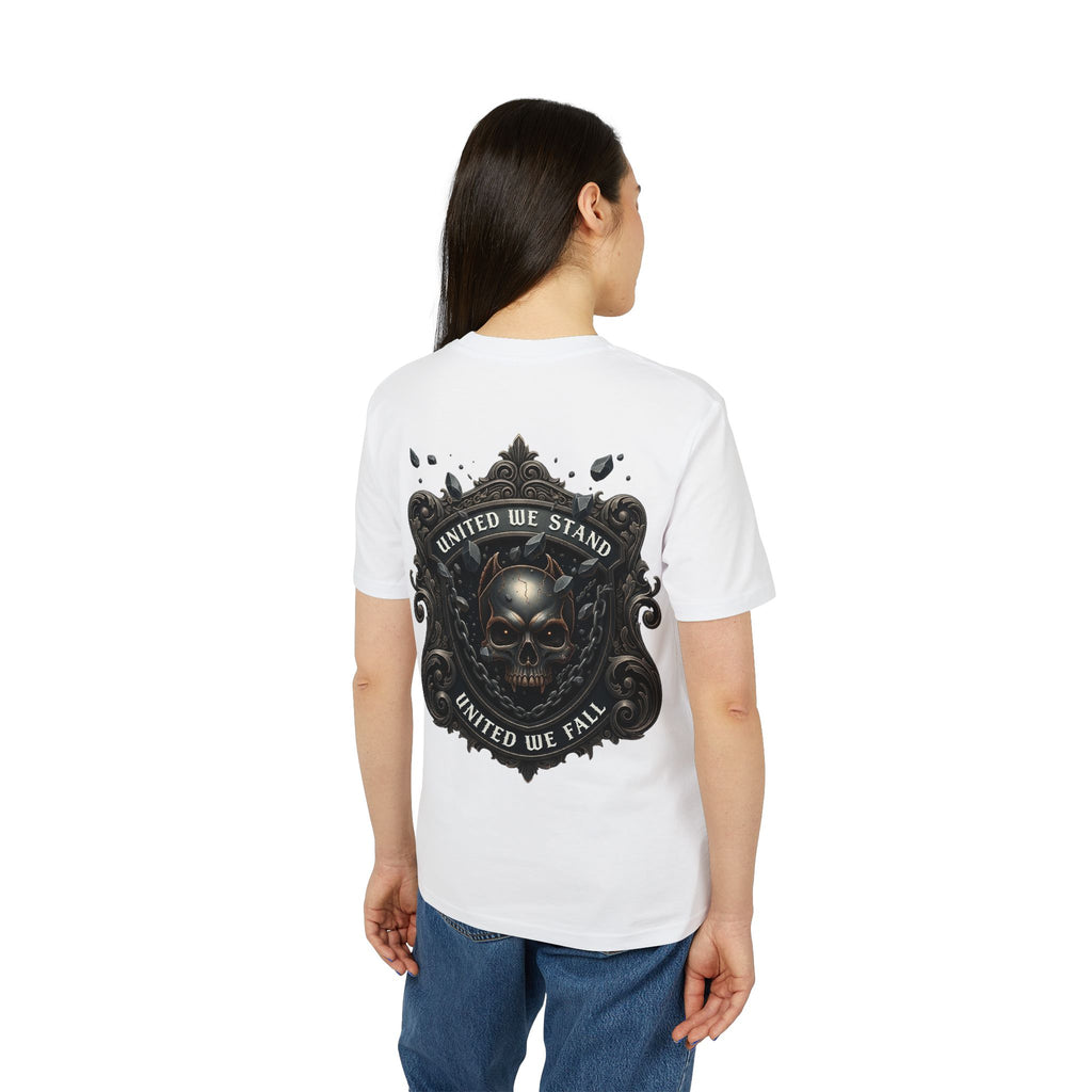 NATIONALSTOLZ ,,Patriot"  T-Shirt UNISEX — "United We Stand, United We Fall"
