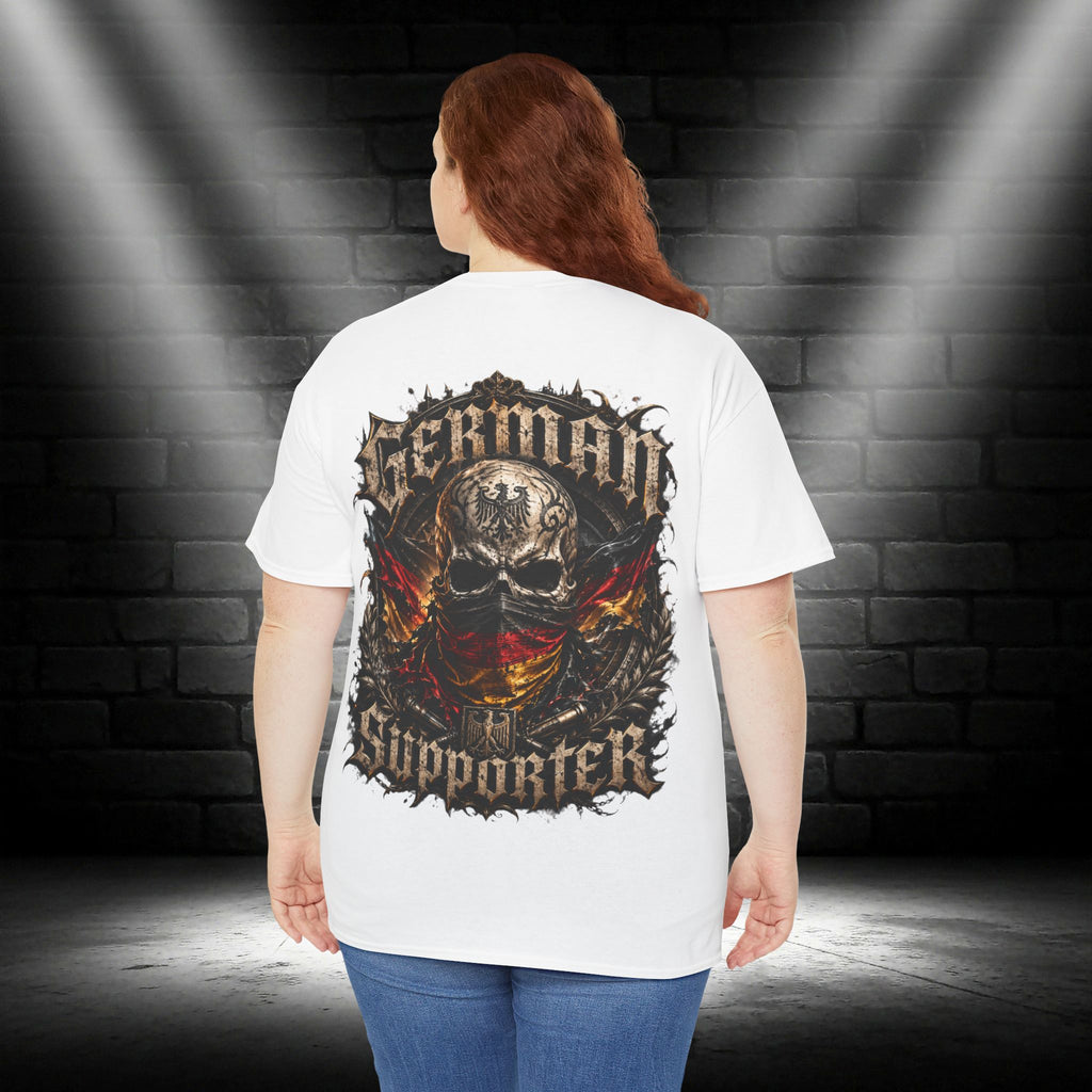 NATIONALSTOLZ T- Shirt - ,,German Supporter " Schädel Deutschland