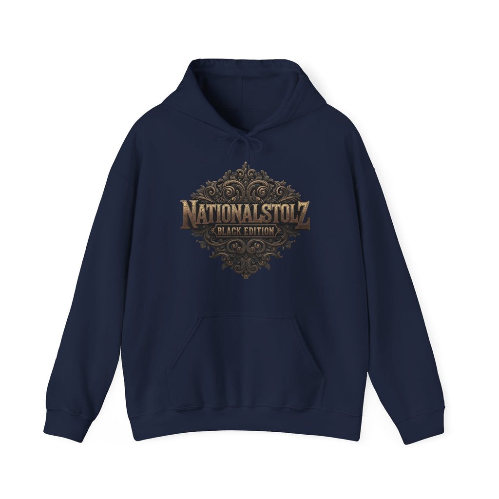 NATIONALSTOLZ ,,Black Edition" - Old School Patriot Hoodie