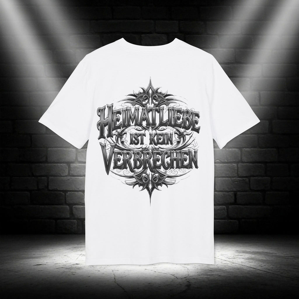NATIONALSTOLZ Streetwear T Shirt Unisex -  'Heimatliebe ist kein Verbrechen'