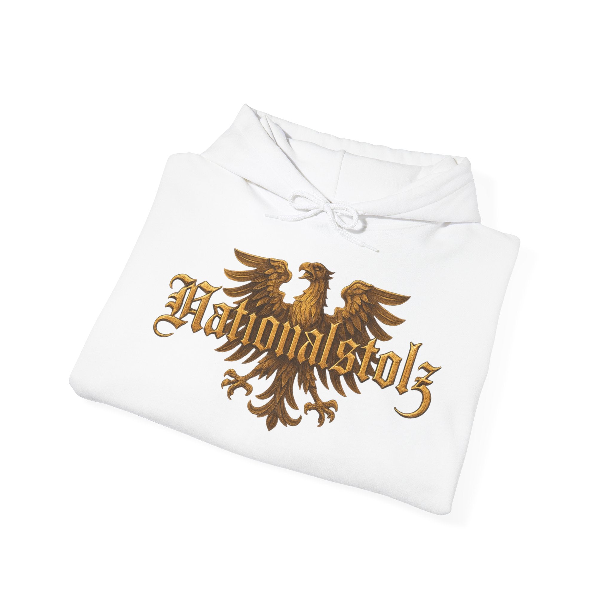 NATIONALSTOLZ Streetwear Hoodie Unisex- Goldener Adler