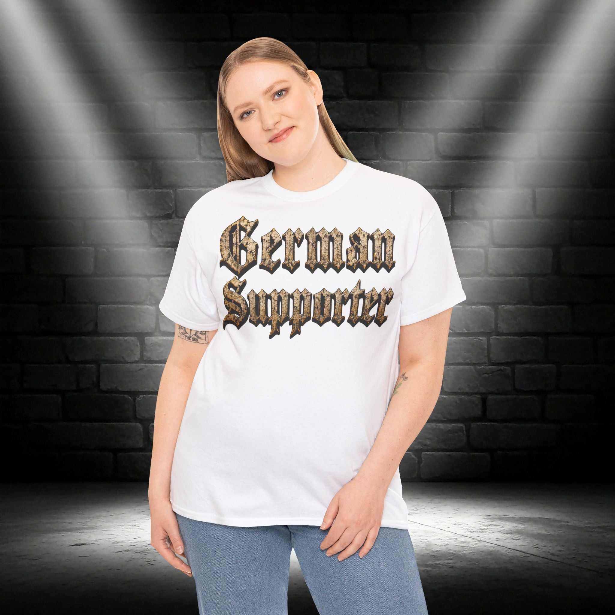 NATIONALSTOLZ T- Shirt - ,,German Supporter " Schädel Deutschland