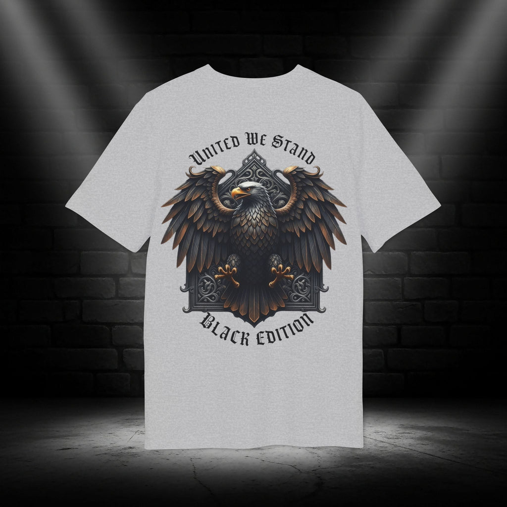 Nationalstolz ,, Black Edition" Eagle Graphic T-Shirt (United We Stand)