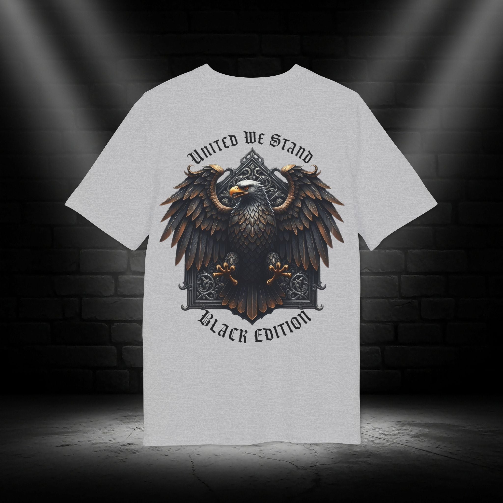 Nationalstolz ,, Black Edition" Eagle Graphic T-Shirt (United We Stand)