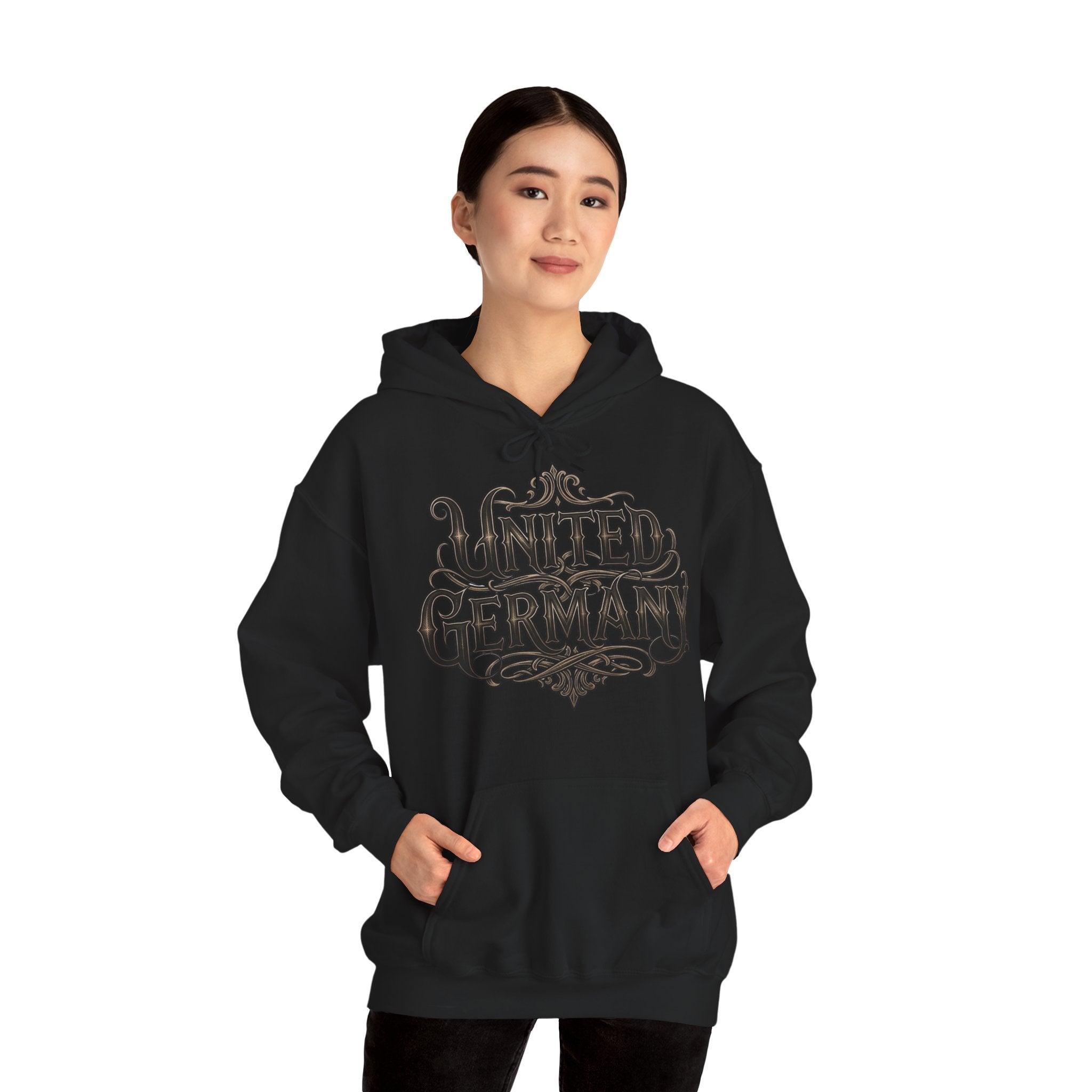 NATIONALSTOLZ ,,United Germany" Hoodie —  Flag Pittbull,, Ost Loyal bis zum Tod"