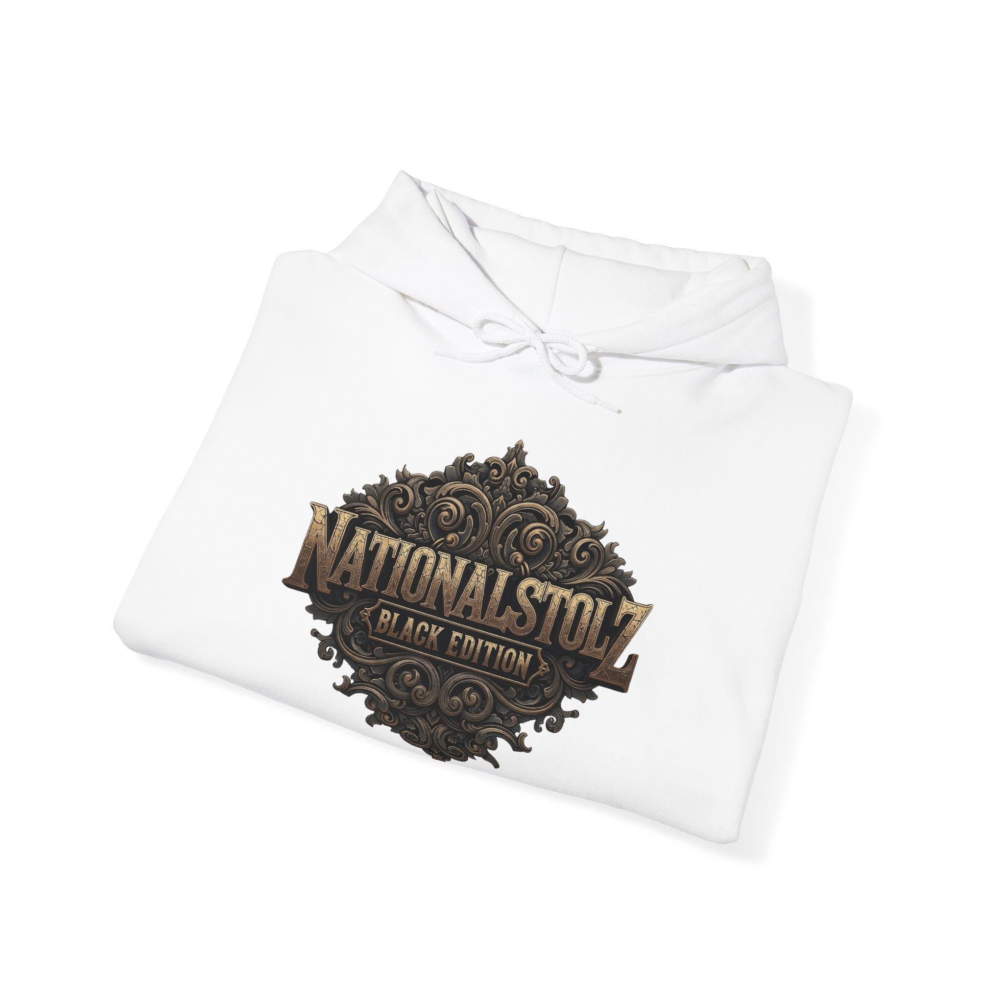 NATIONALSTOLZ ,,Black Edition'' Hoodie Unisex Frontprint