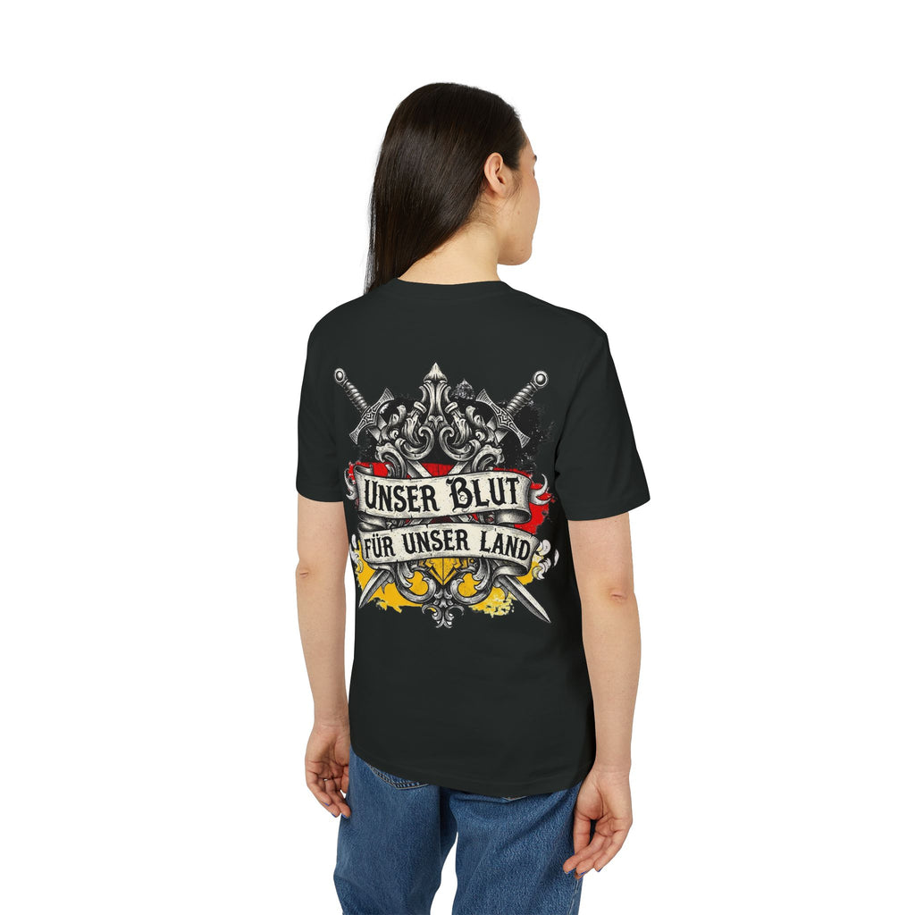 NATIONALSTOLZ T-Shirt ,,Unser Blut für unser Land"