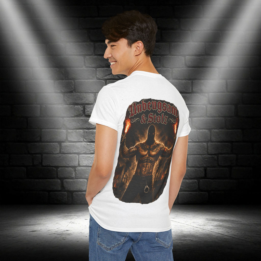 NATIONALSTOLZ T- Shirt ,,Deutsche Jungs" Neue Version -,,Unbeugsam & Stolz"
