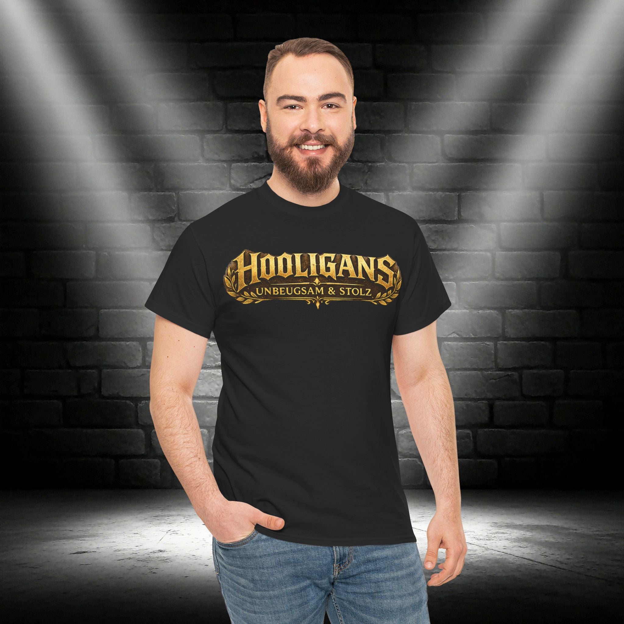 NATIONALSTOLZ  T-Shirt — 'Unbeugsam & Stolz' HOOLIGANS