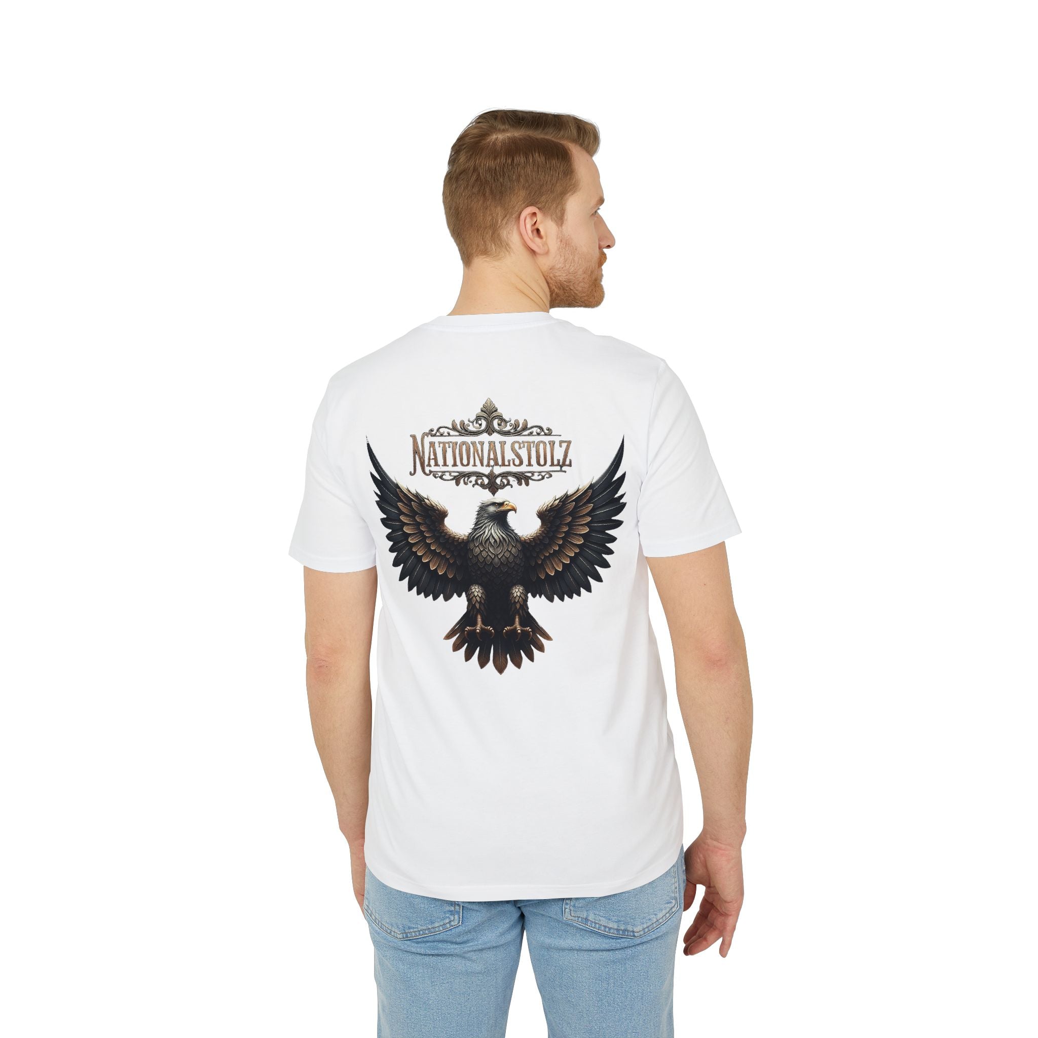 NATIONALSTOLZ ,,Ost - West Edition" — "United Germany"  Eagle Graphic ,Unisex T Shirt
