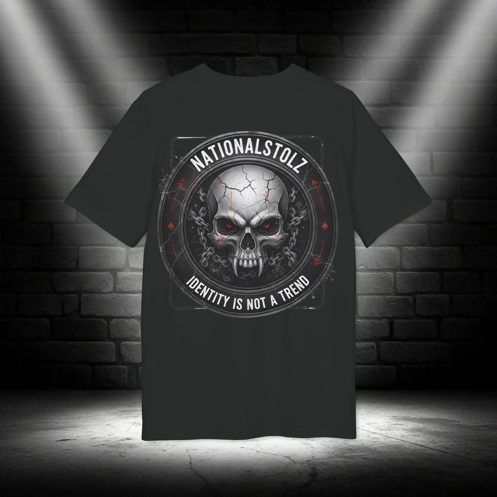 NATIONALSTOLZ Skull T-Shirt UNISEX — "Identity Is Not A Trend"