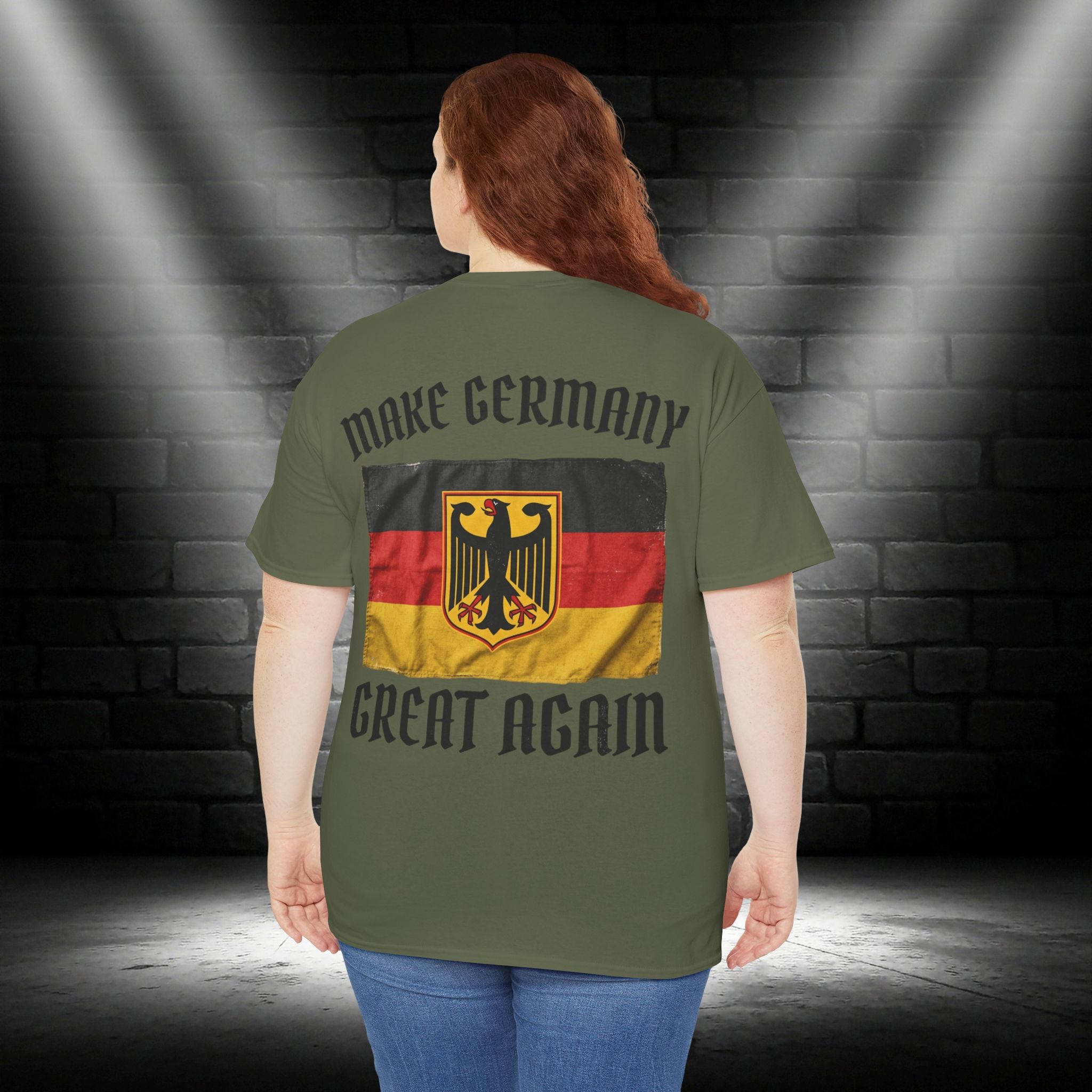 NATIONALSTOLZ T- Shirt Deutschland Flagge ,Make Germany Great Again"