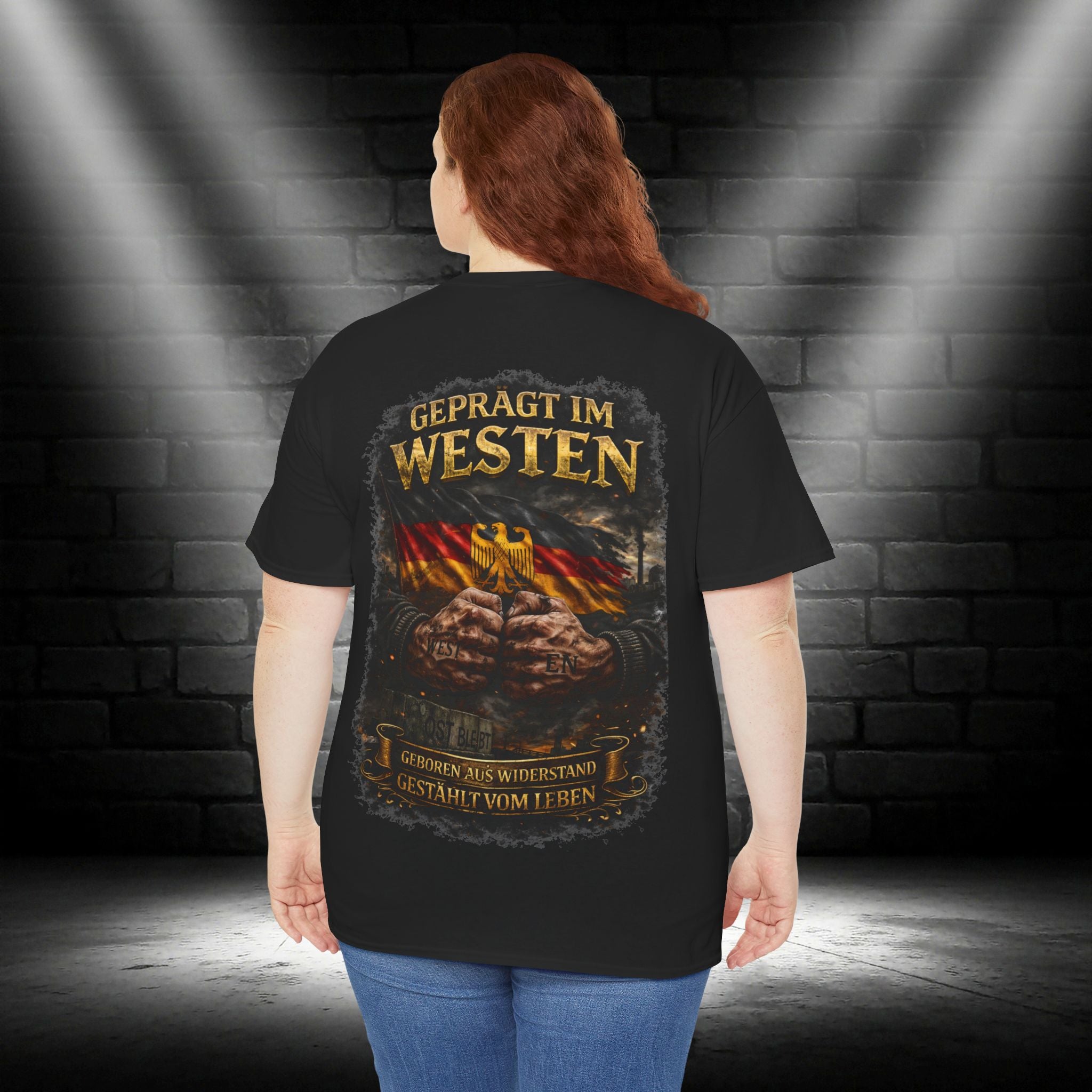 NATIONALSTOLZ T- Shirt-Deutschland ,,Geprägt im Westen"