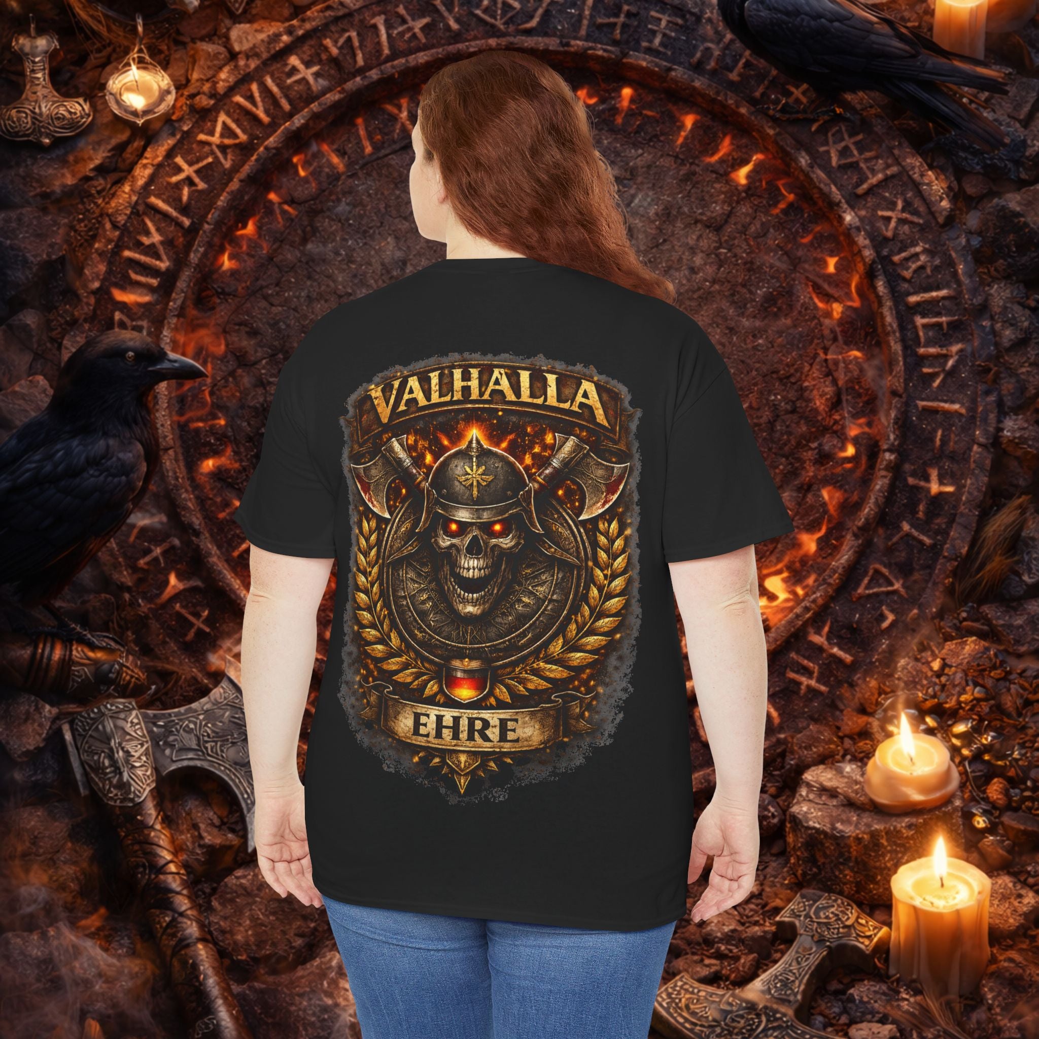 NORDIC PRIDE T‑Shirt - ,,Valhalla Schädel"