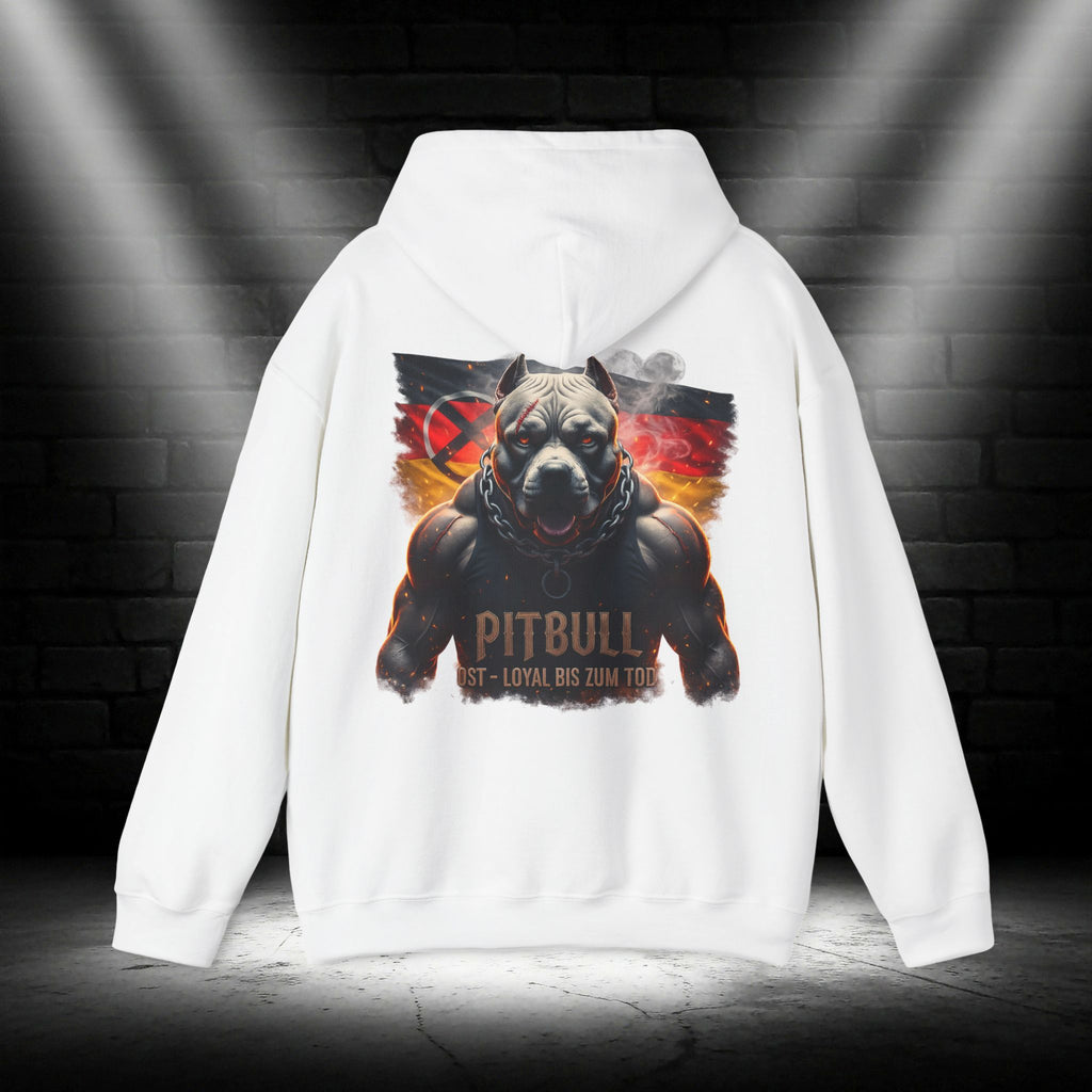 NATIONALSTOLZ ,,United Germany" Hoodie —  Flag Pittbull,, Ost Loyal bis zum Tod"