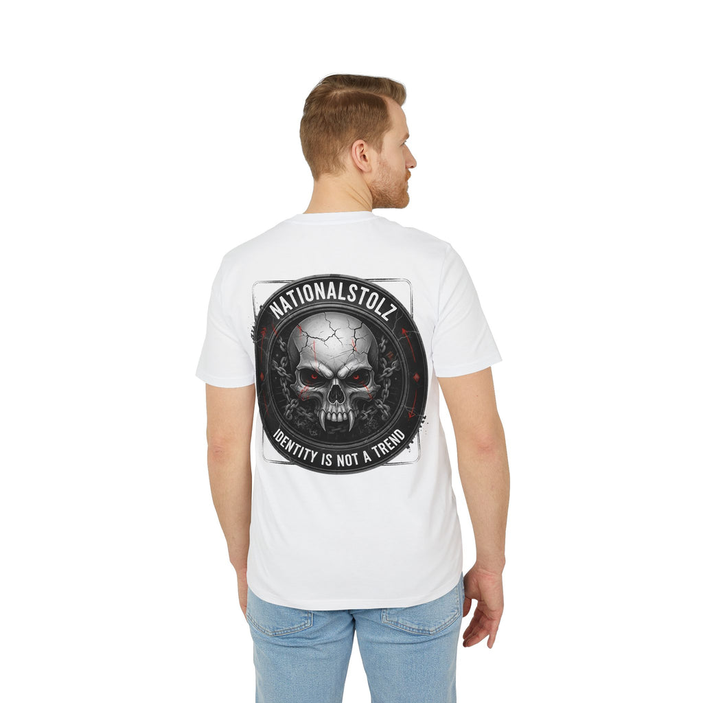 NATIONALSTOLZ Skull T-Shirt UNISEX — "Identity Is Not A Trend"
