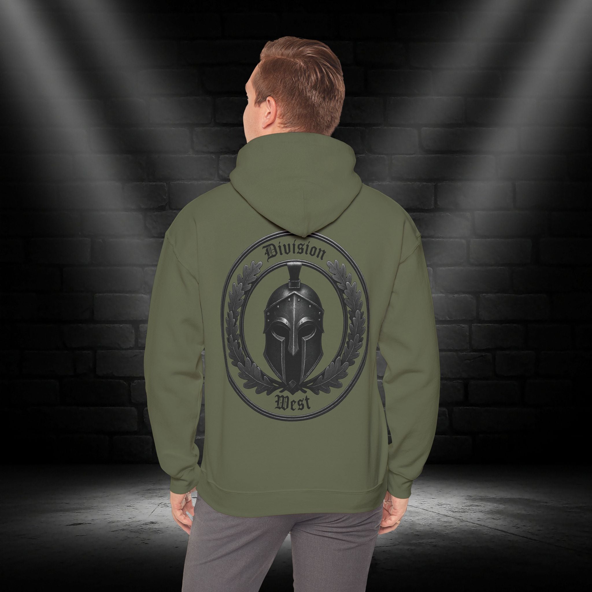NATIONALSTOLZ STREETWEAR - Spartan Helmet 'Division West' Hoodie