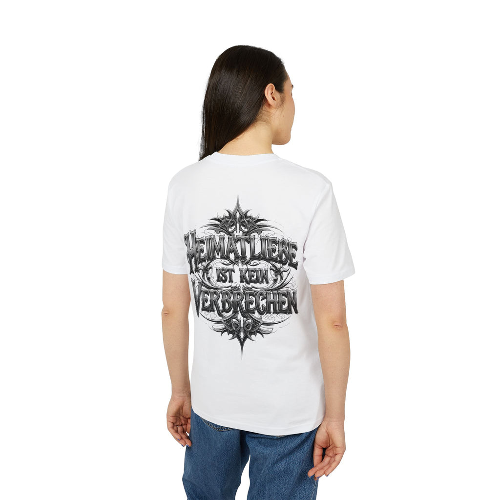NATIONALSTOLZ Streetwear T Shirt Unisex -  'Heimatliebe ist kein Verbrechen'
