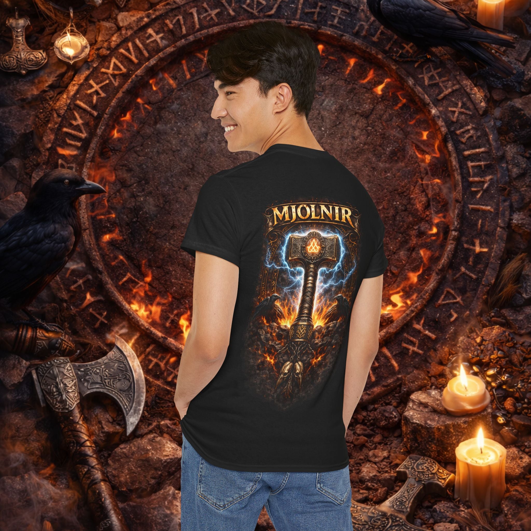 NORDIC PRIDE  T - Shirt - ,,Mjölnir"