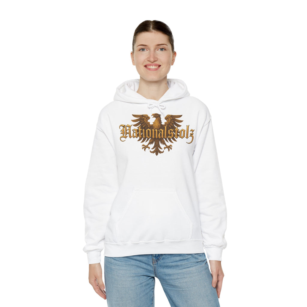 NATIONALSTOLZ Streetwear Hoodie Unisex- Goldener Adler