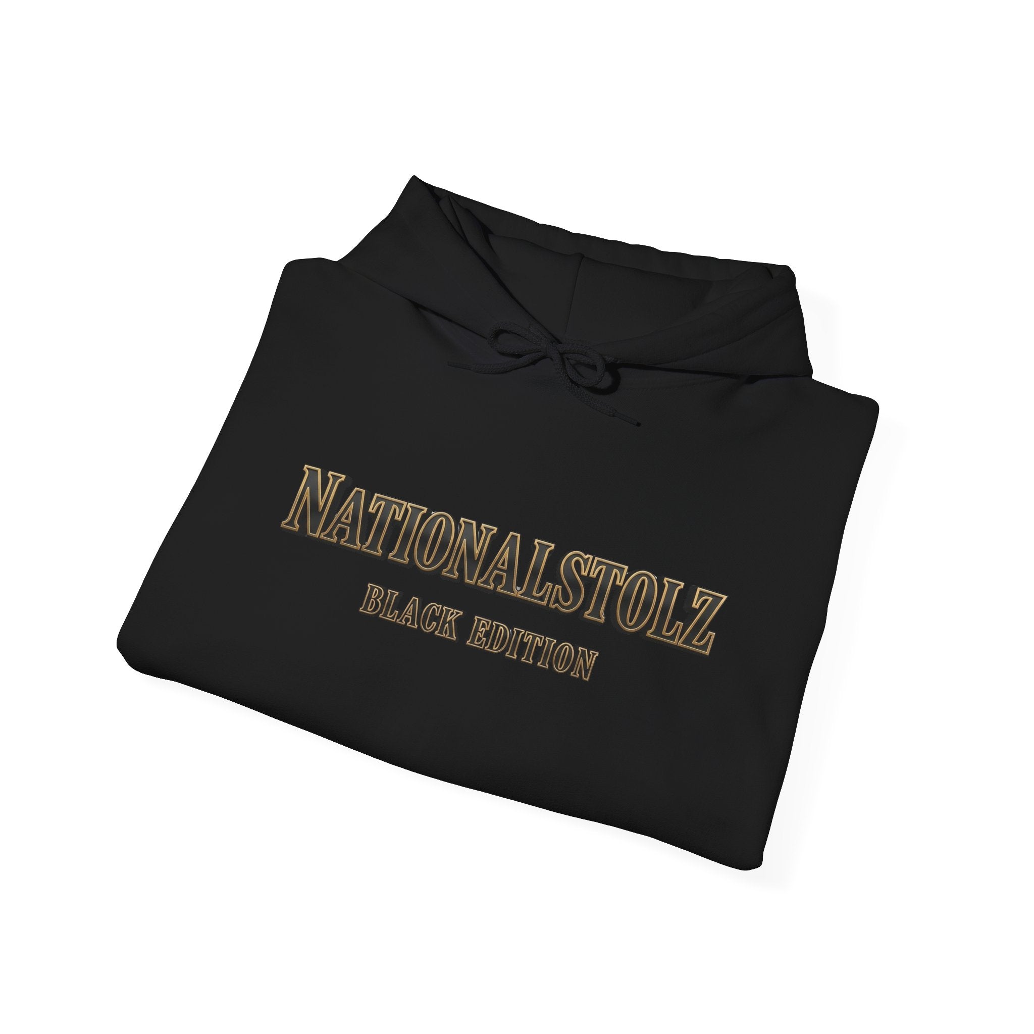 NATIONALSTOLZ,, Black Edition" Hoodie -Skull Crest