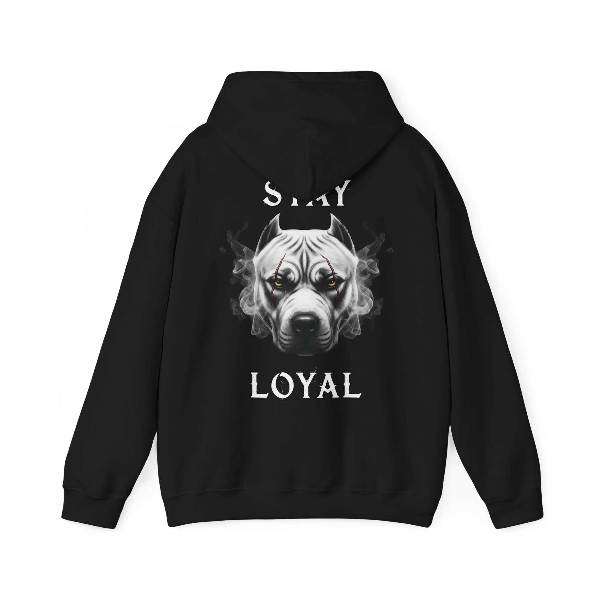 NATIONALSTOLZ  Pitbull Hoodie — Pitbull Portrait Stay Loyal