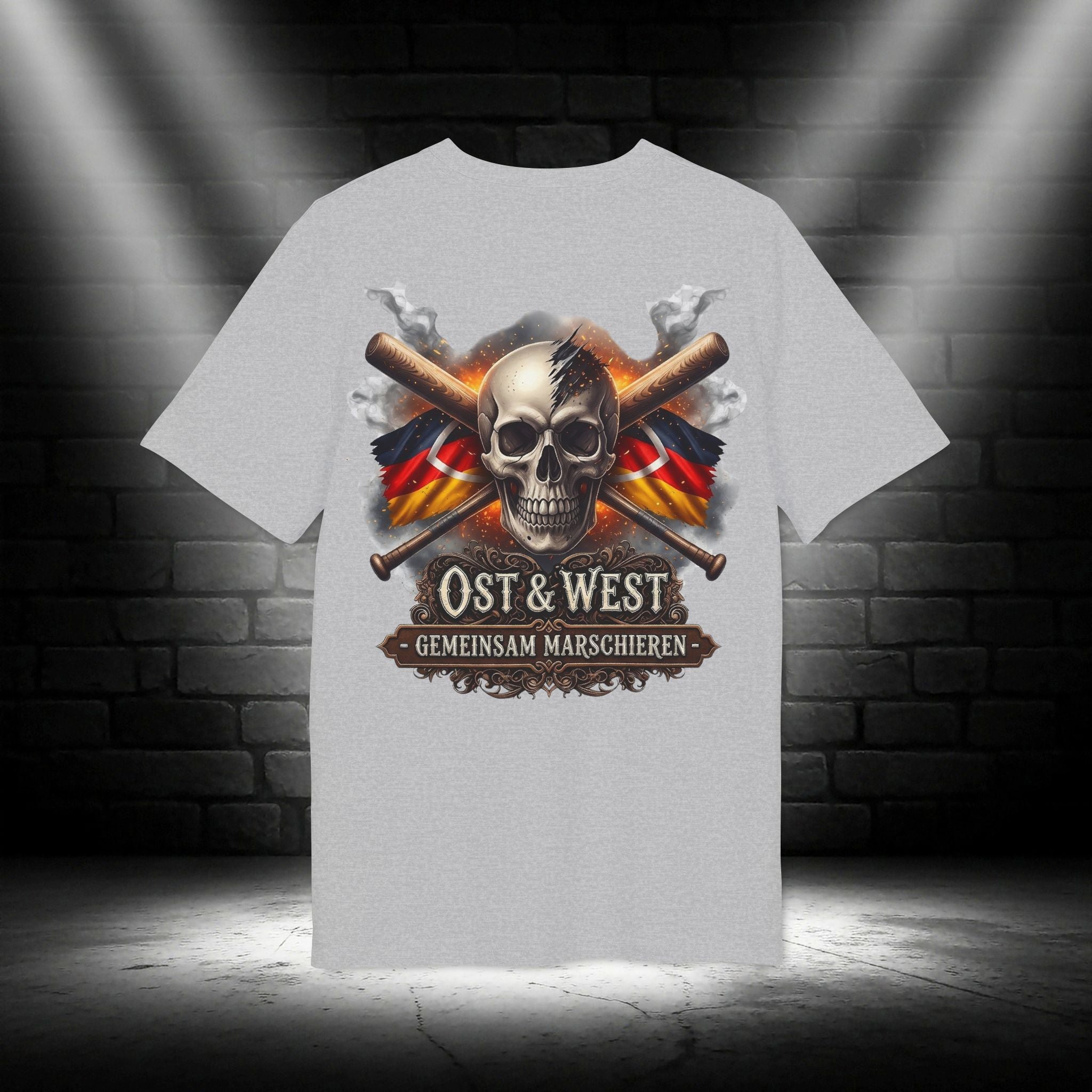NATIONALSTOLZ ,,OST- WEST" Edition "United Germany"  | Ost & West Gemeinsam Marschieren Patriotic T Shirt