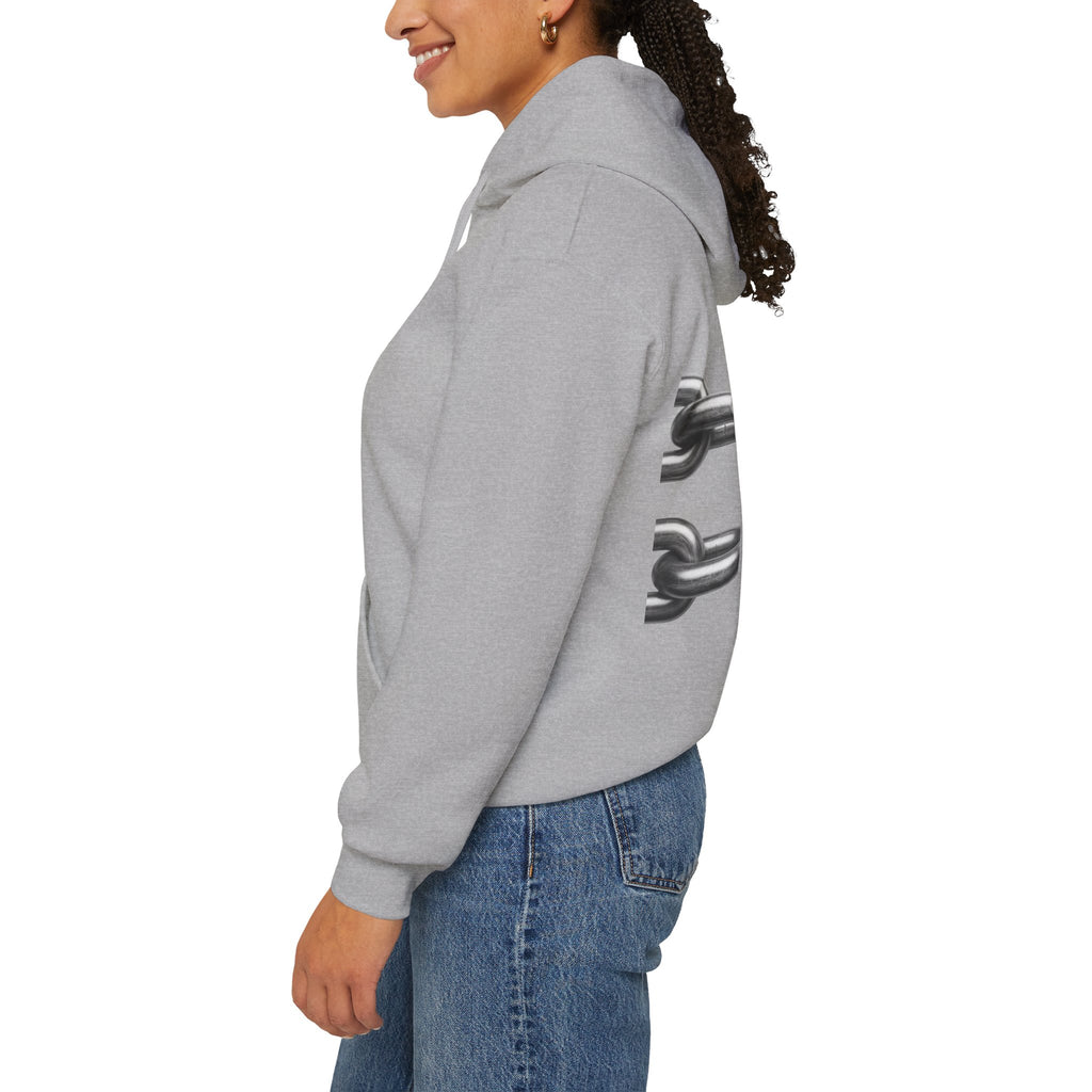 NATIONALSTOLZ Hoodie —Broken Chains "NATIONALSTOLZ" Back Print