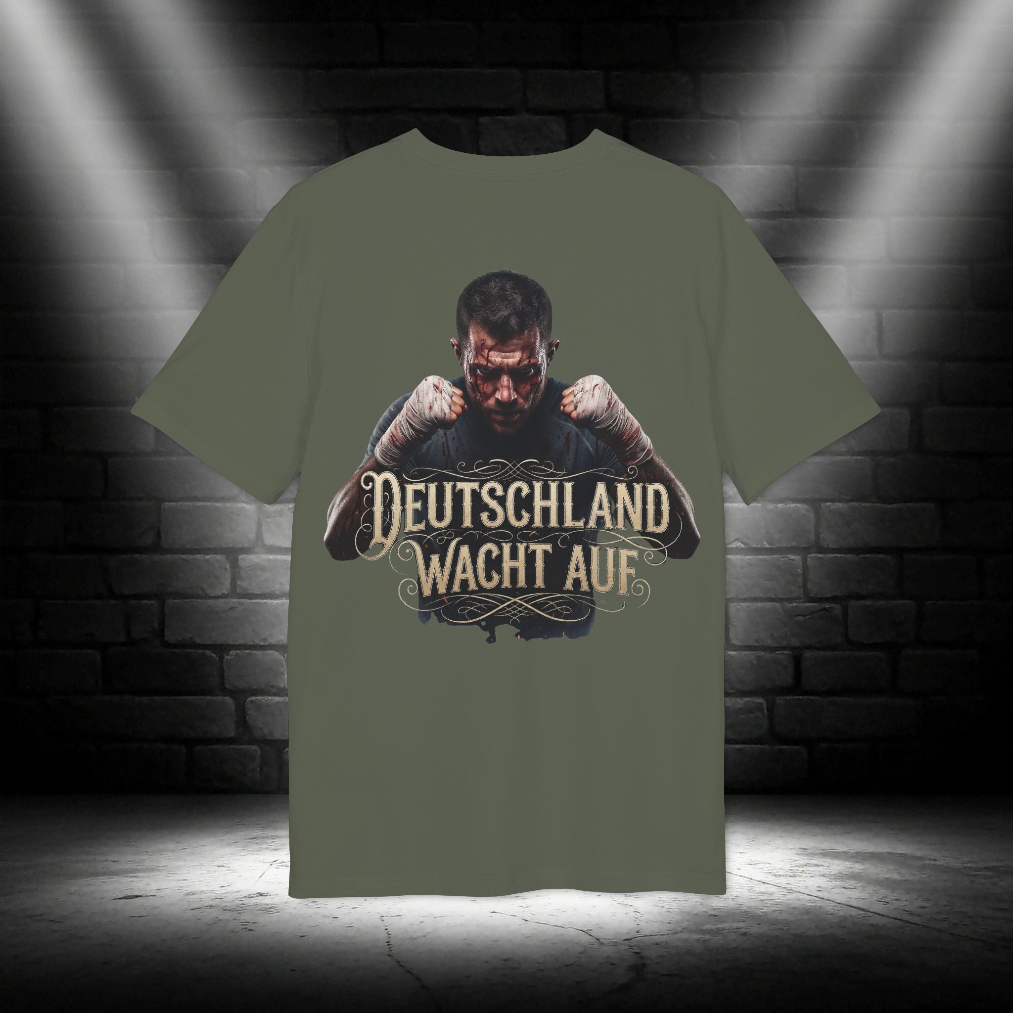 NATIONALSTOLZ Streetwear T-Shirt Unisex — Fighter ,,Deutschland wacht auf"