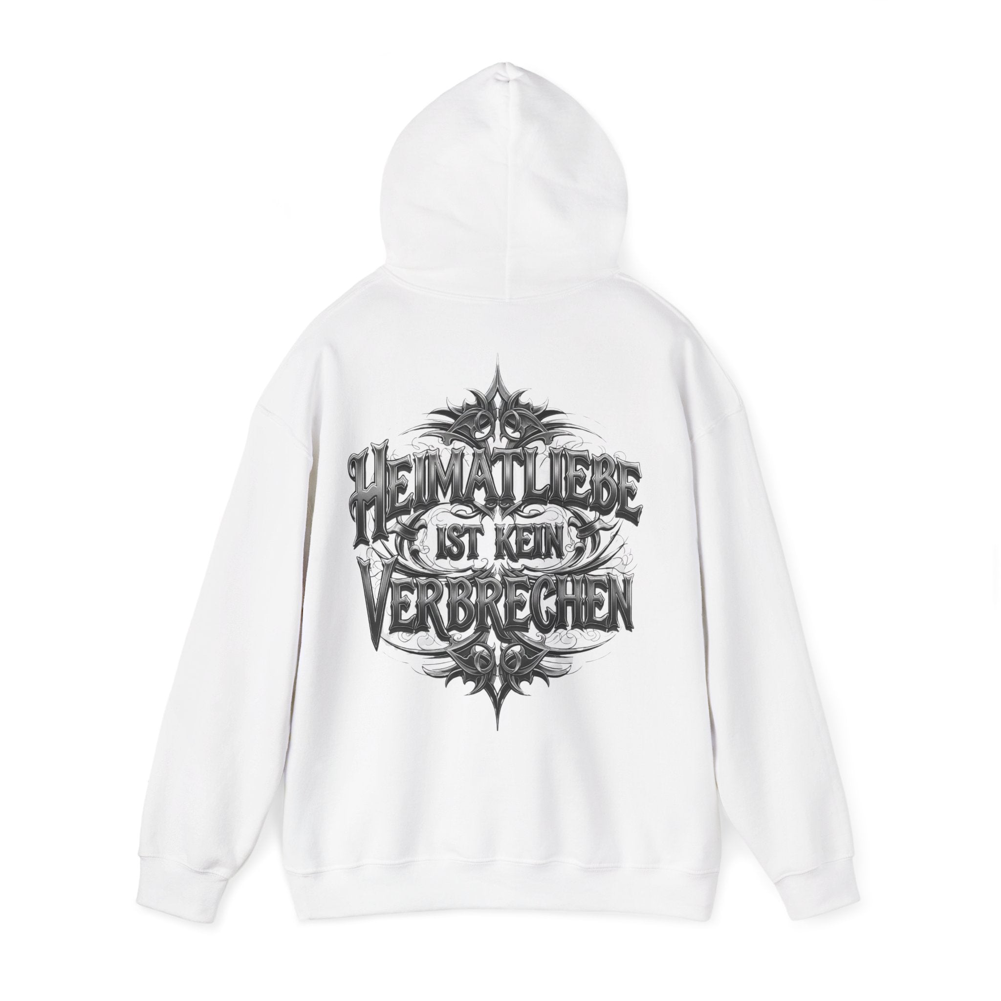 NATIONALSTOLZ Streetwear Unisex Hoodie — 'Heimatliebe ist kein Verbrechen'
