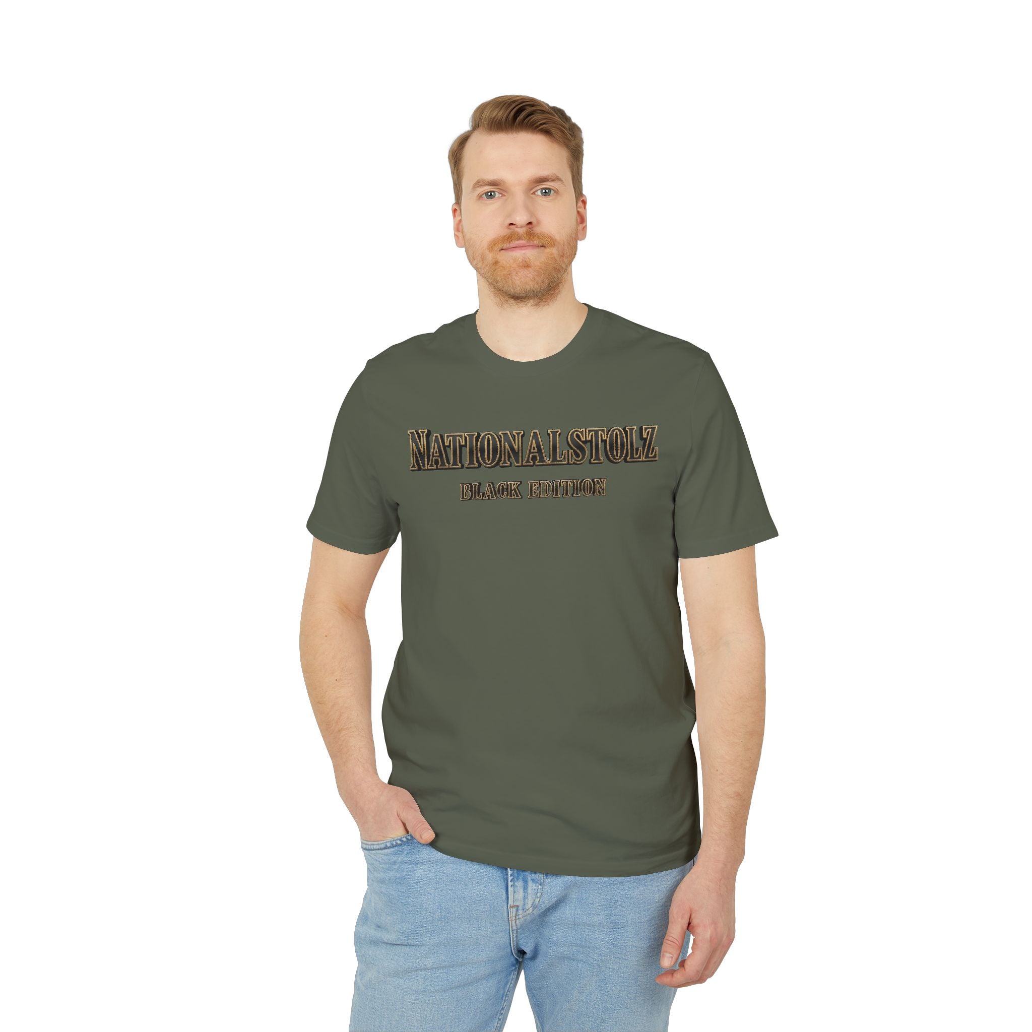 Nationalstolz ,, Black Edition" Eagle Graphic T-Shirt (United We Stand)