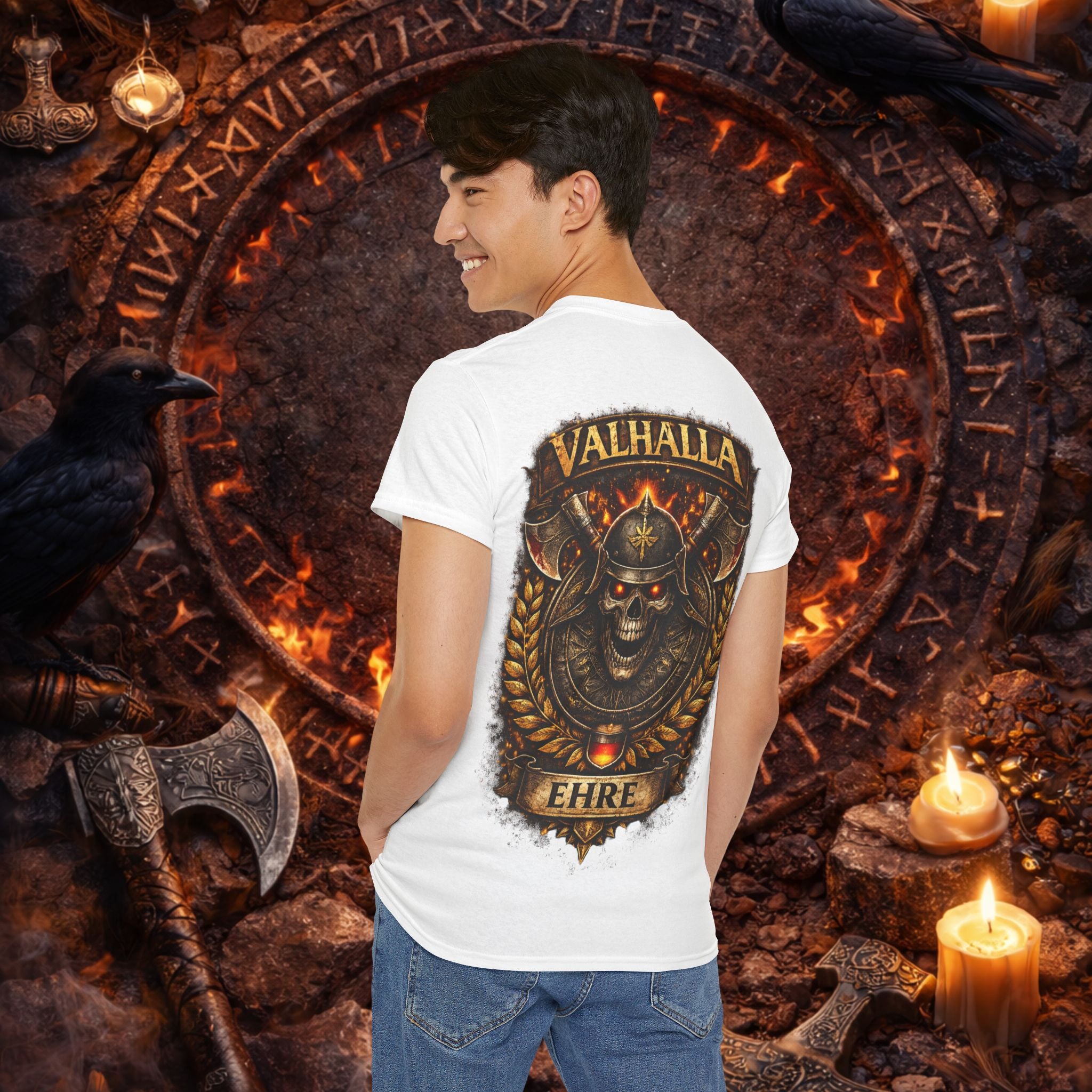 NORDIC PRIDE T‑Shirt - ,,Valhalla Schädel"