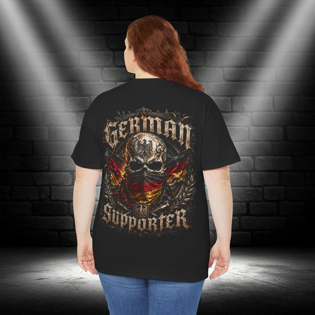 NATIONALSTOLZ T- Shirt - ,,German Supporter " Schädel Deutschland