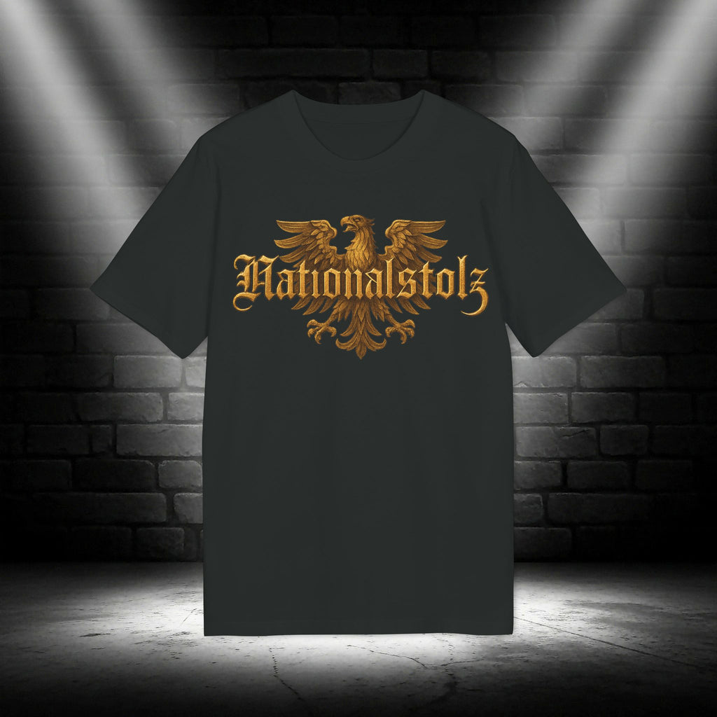 NATIONALSTOLZ Streetwear - Goldener Adler & Schriftzug