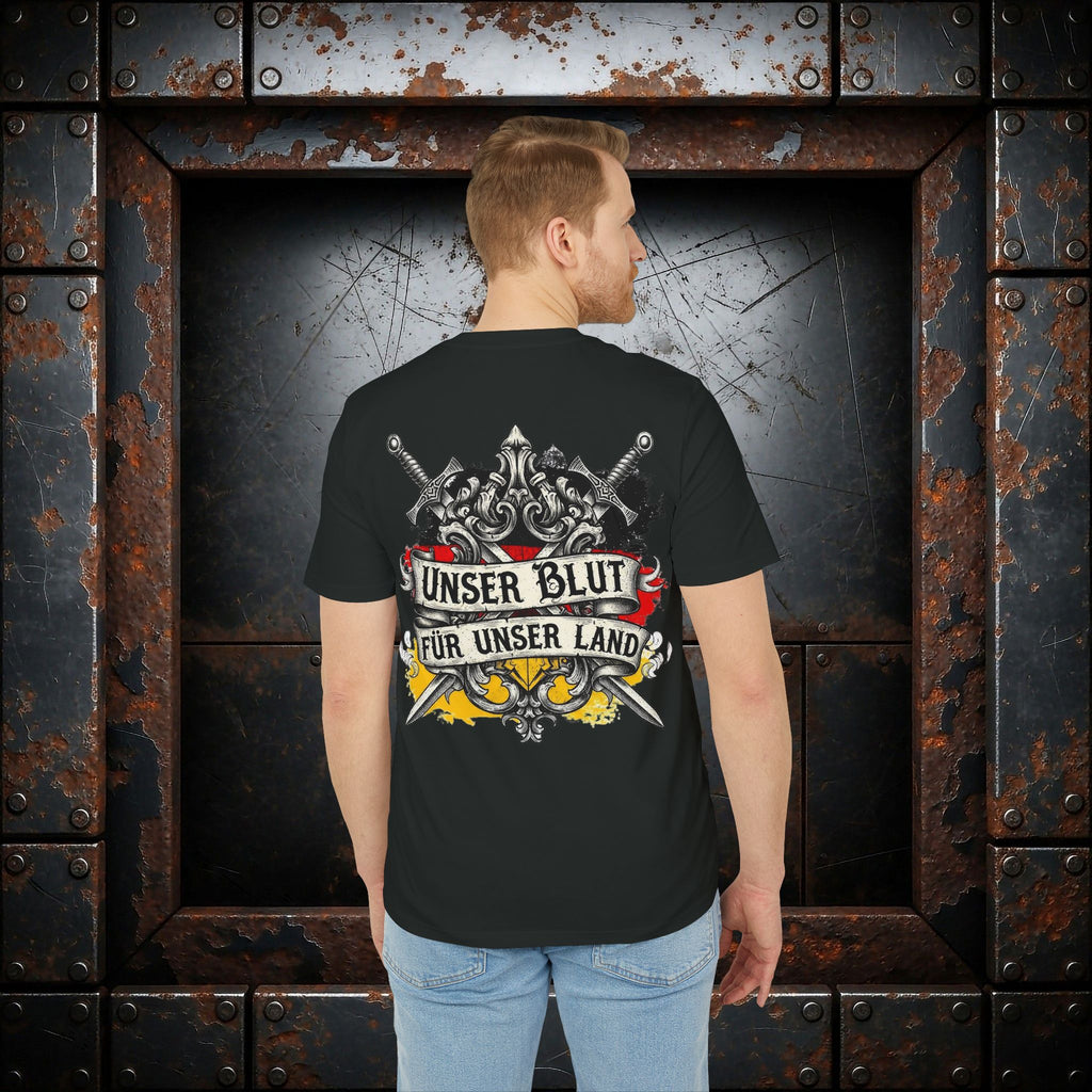 NATIONALSTOLZ T-Shirt ,,Unser Blut für unser Land"