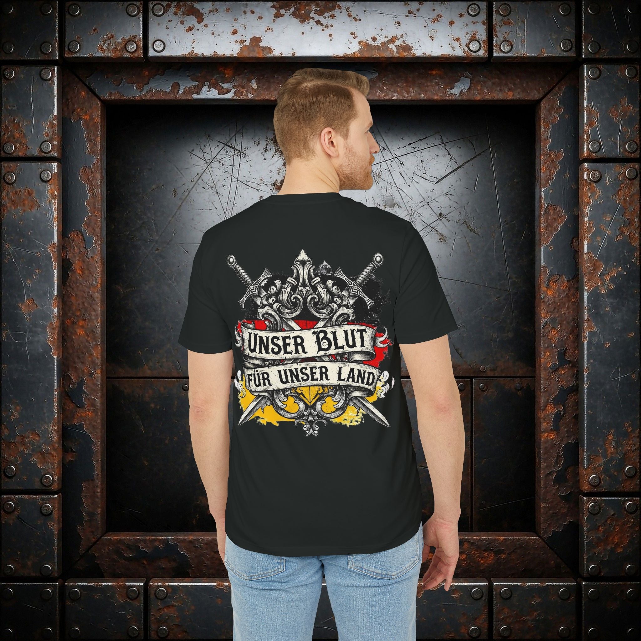 NATIONALSTOLZ T-Shirt ,,Unser Blut für unser Land"