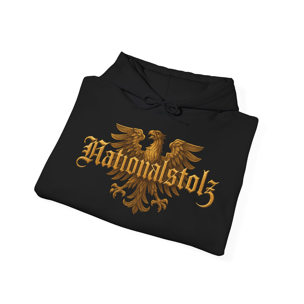 NATIONALSTOLZ Streetwear Hoodie Unisex- Goldener Adler