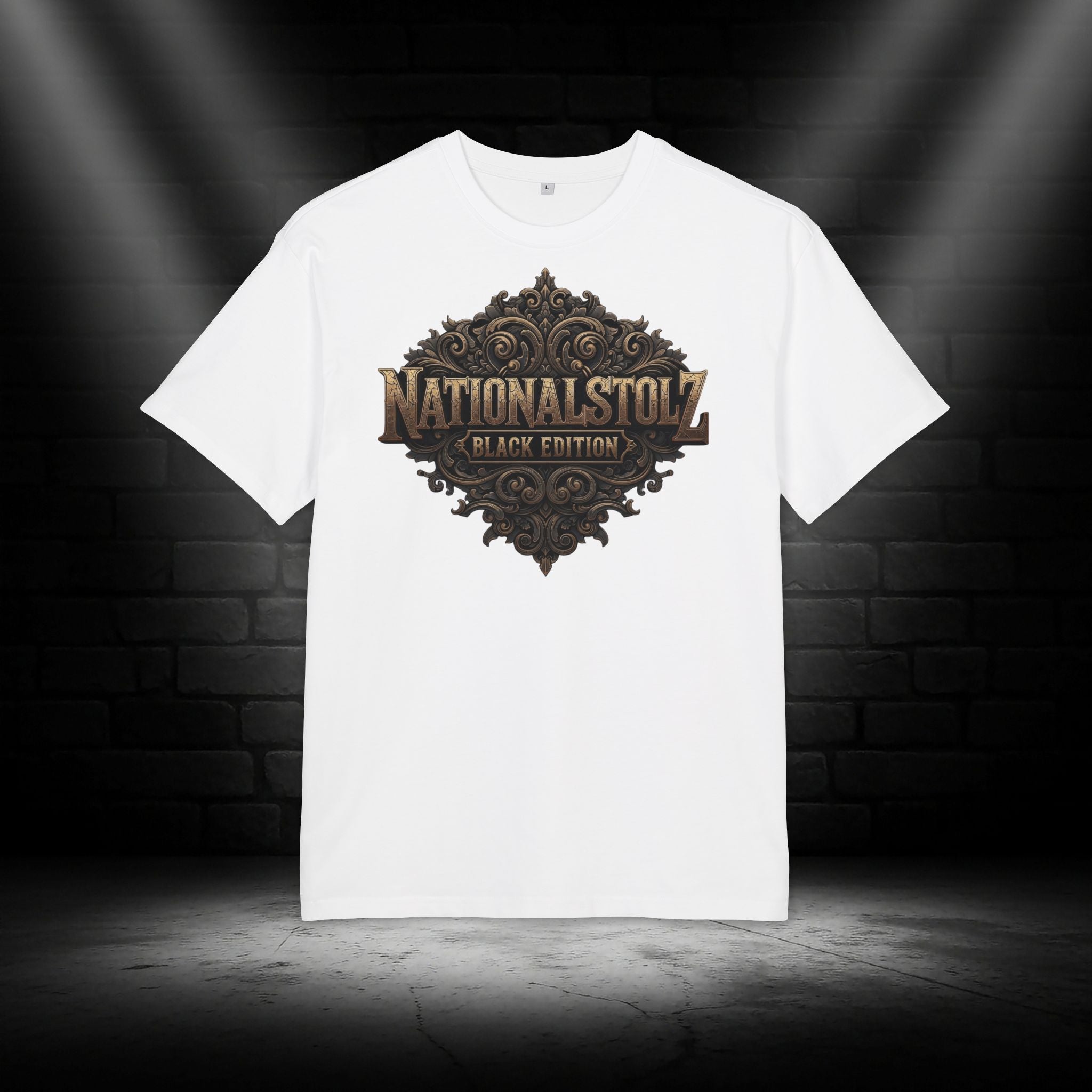 NATIONALSTOLZ ,,Black Edition'' Heavy T-Shirt Frontprint