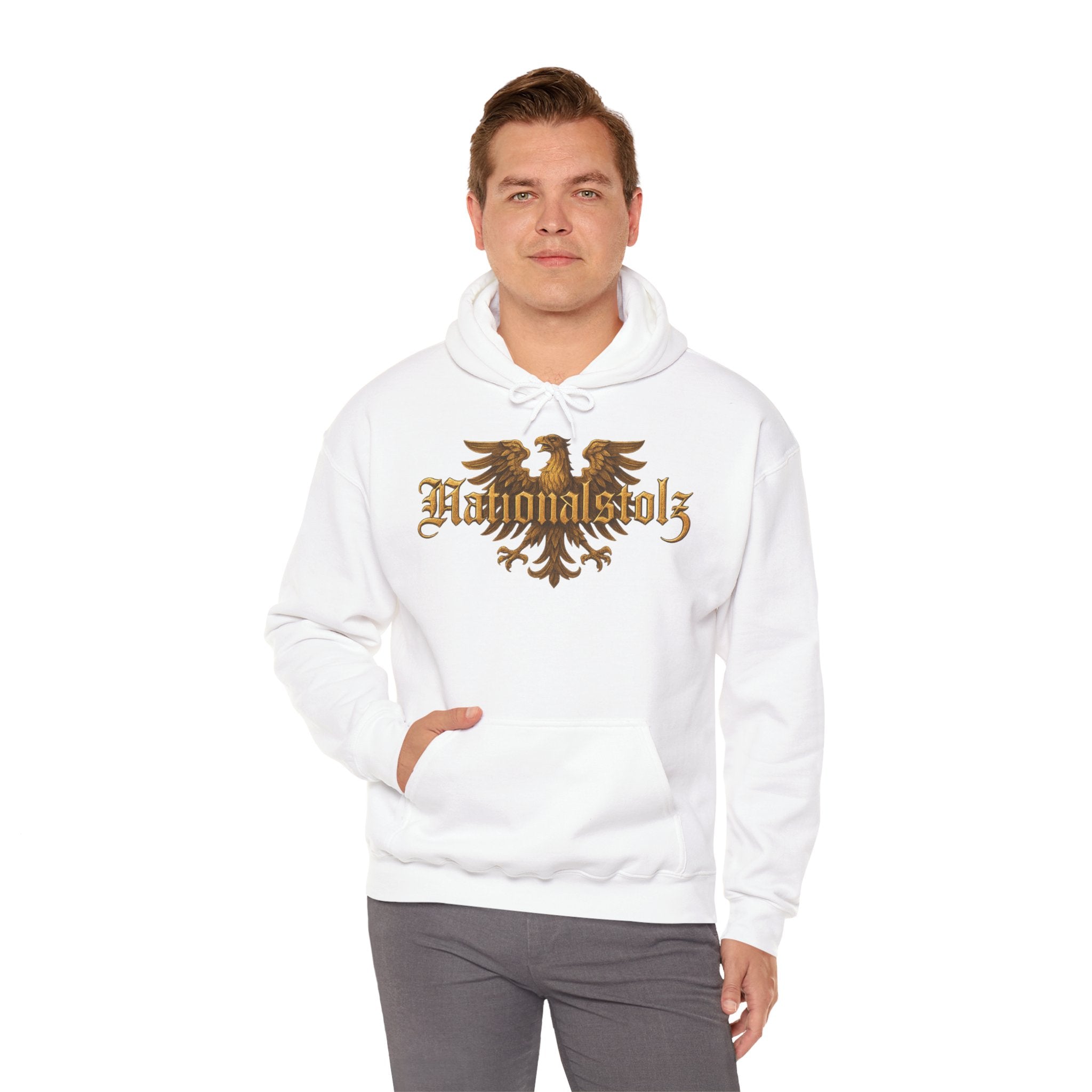 NATIONALSTOLZ Streetwear Hoodie Unisex- Goldener Adler