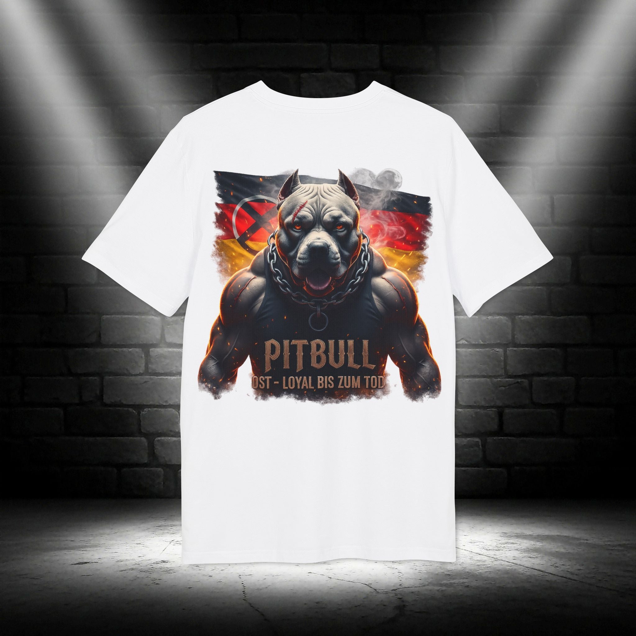 NATIONALSTOLZ OST&WEST EDITION – "Pitbull Ost • Loyal • Bis zum Tod" Graphic Unisex T-Shirt